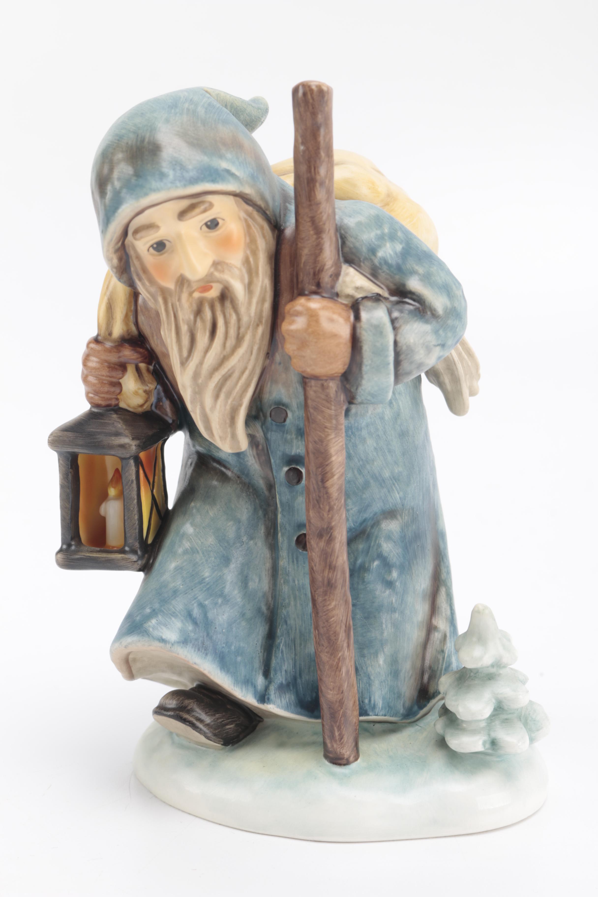 1997 Limited Edition Hummel Goebel "Ruprecht" and "Nikolaustag" Ceramic Figurine