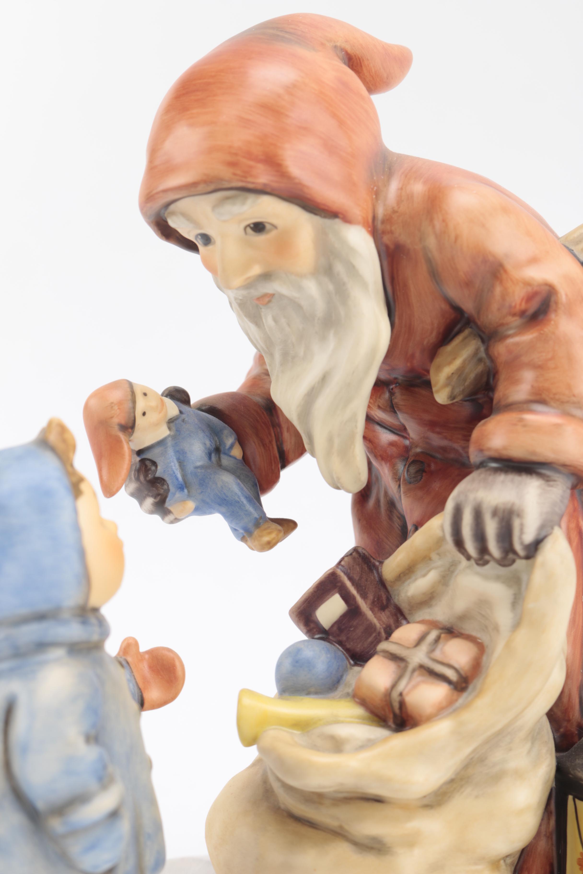 1997 Limited Edition Hummel Goebel "Ruprecht" and "Nikolaustag" Ceramic Figurine