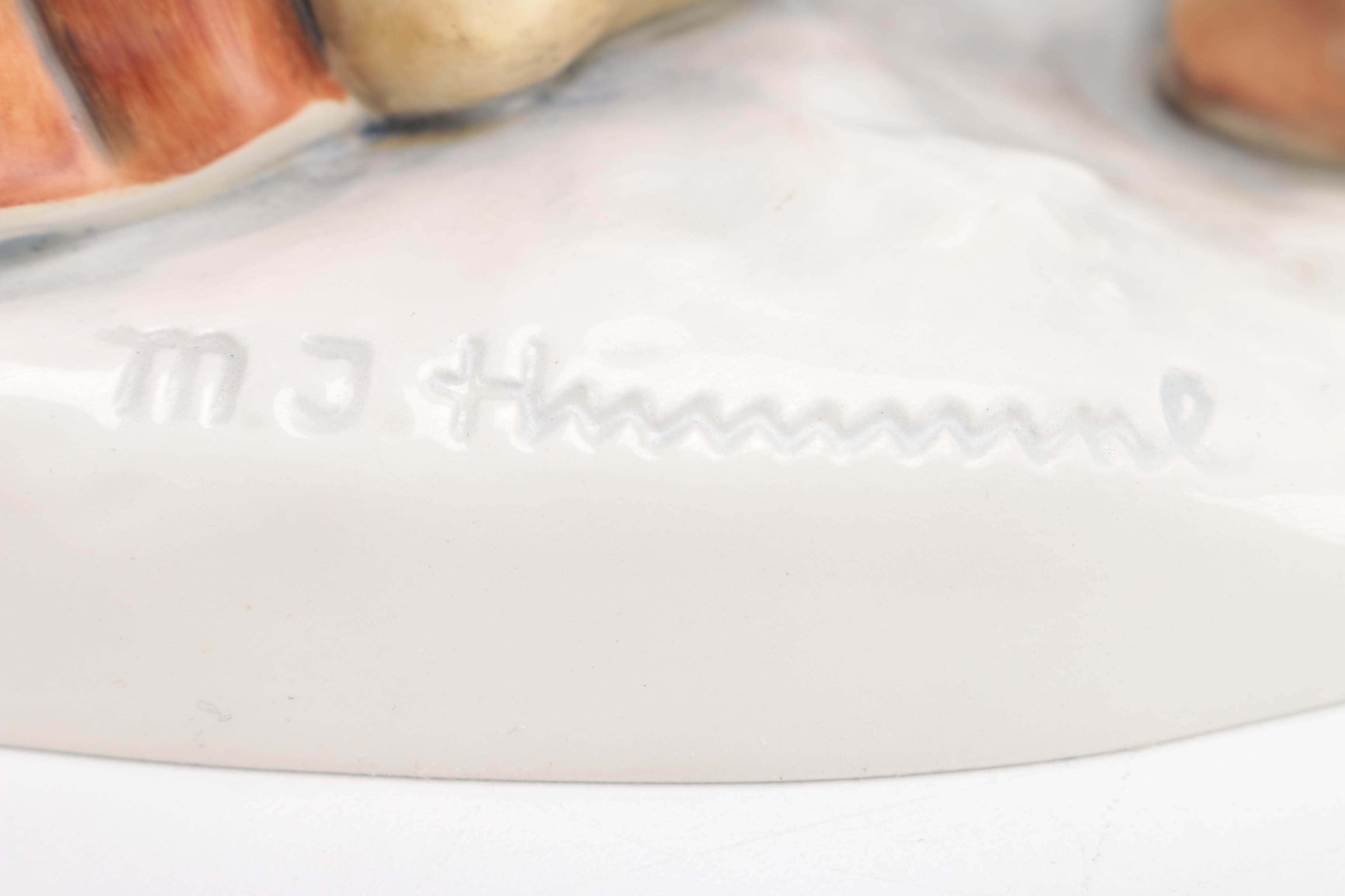 1997 Limited Edition Hummel Goebel "Ruprecht" and "Nikolaustag" Ceramic Figurine