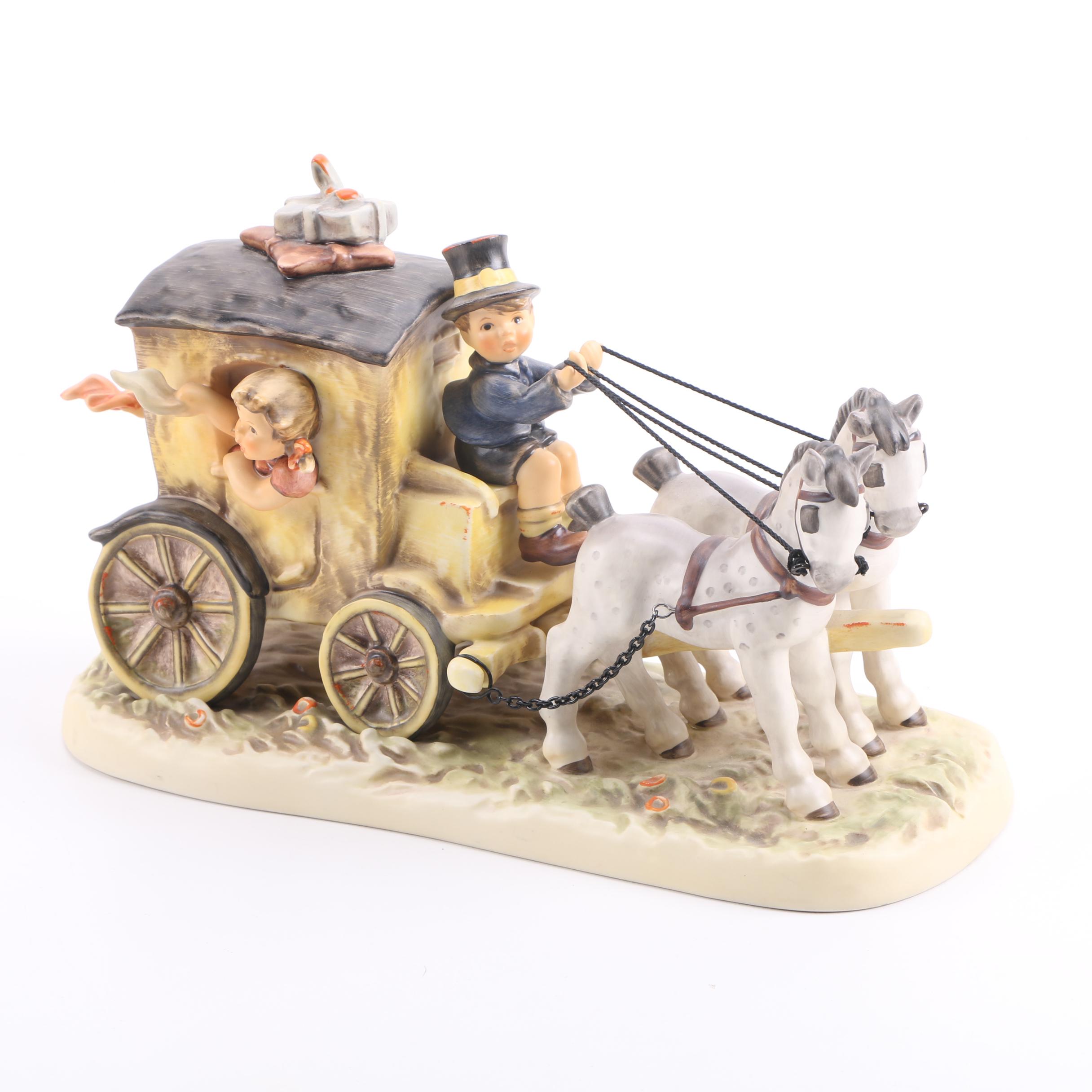 Horse and Buggy Hummel Figurine Titled "Fond Goodbye"