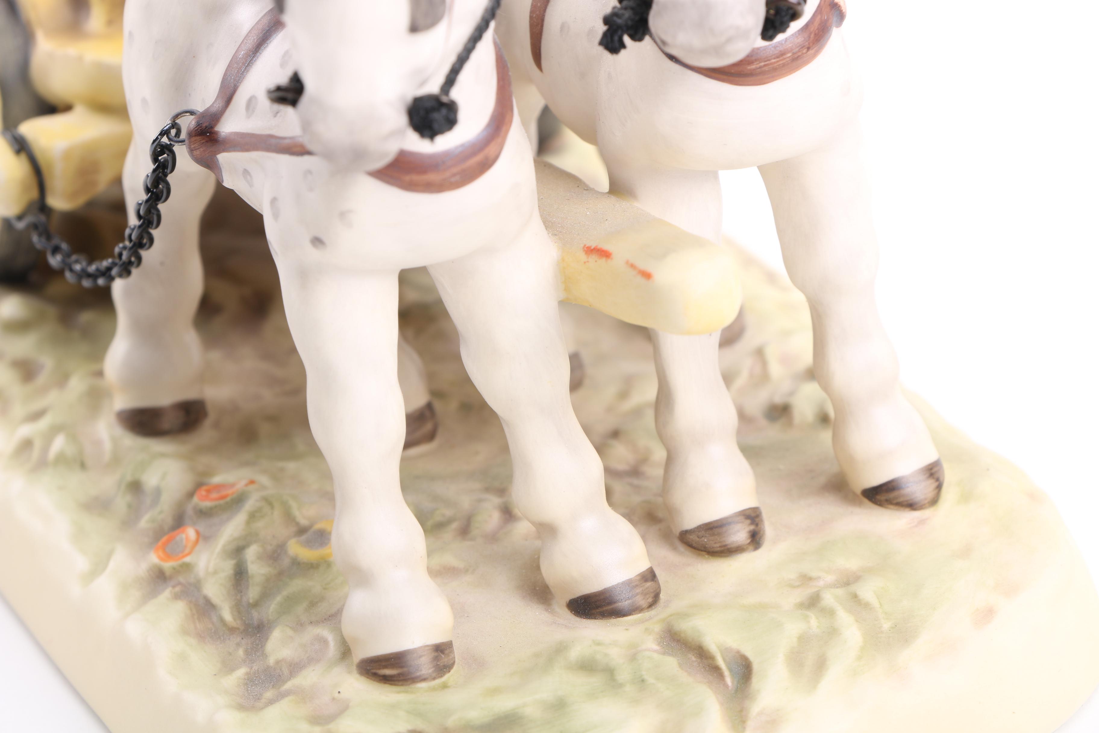 Horse and Buggy Hummel Figurine Titled "Fond Goodbye"