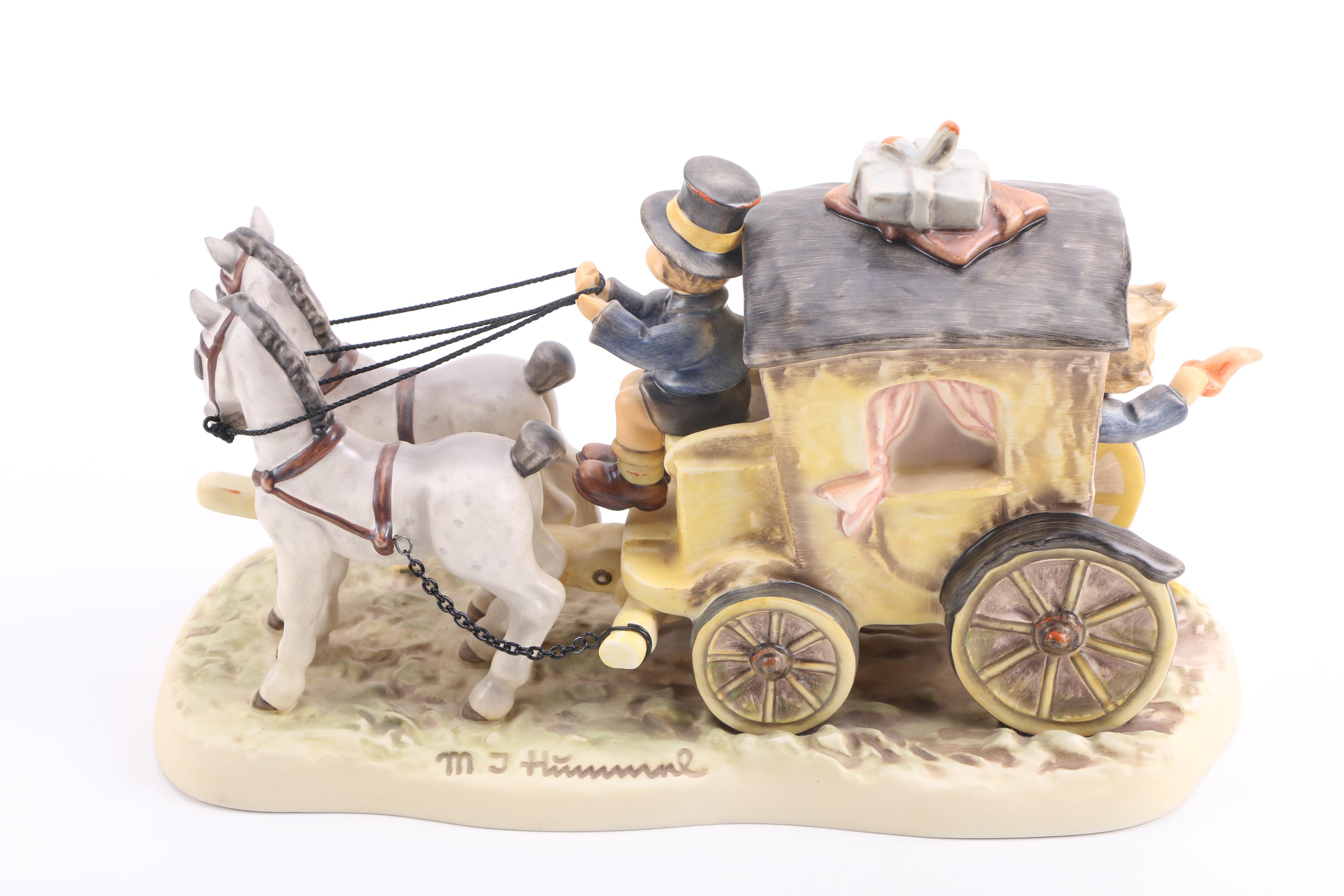 Horse and Buggy Hummel Figurine Titled "Fond Goodbye"