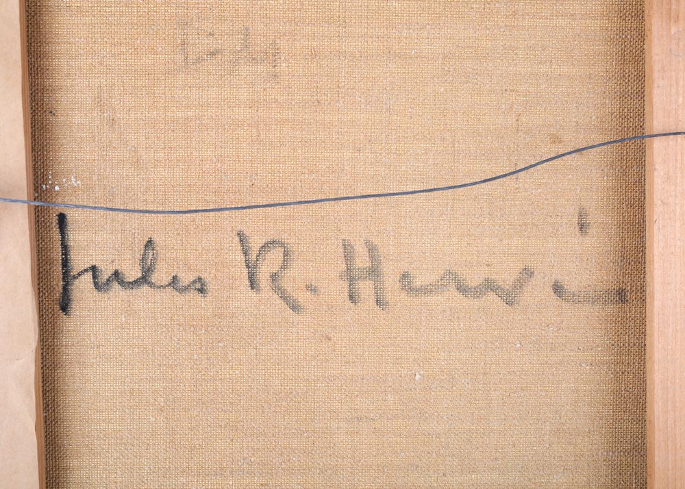 Jules René Hervé Original Oil on Canvas "Paris by Notre Dame"