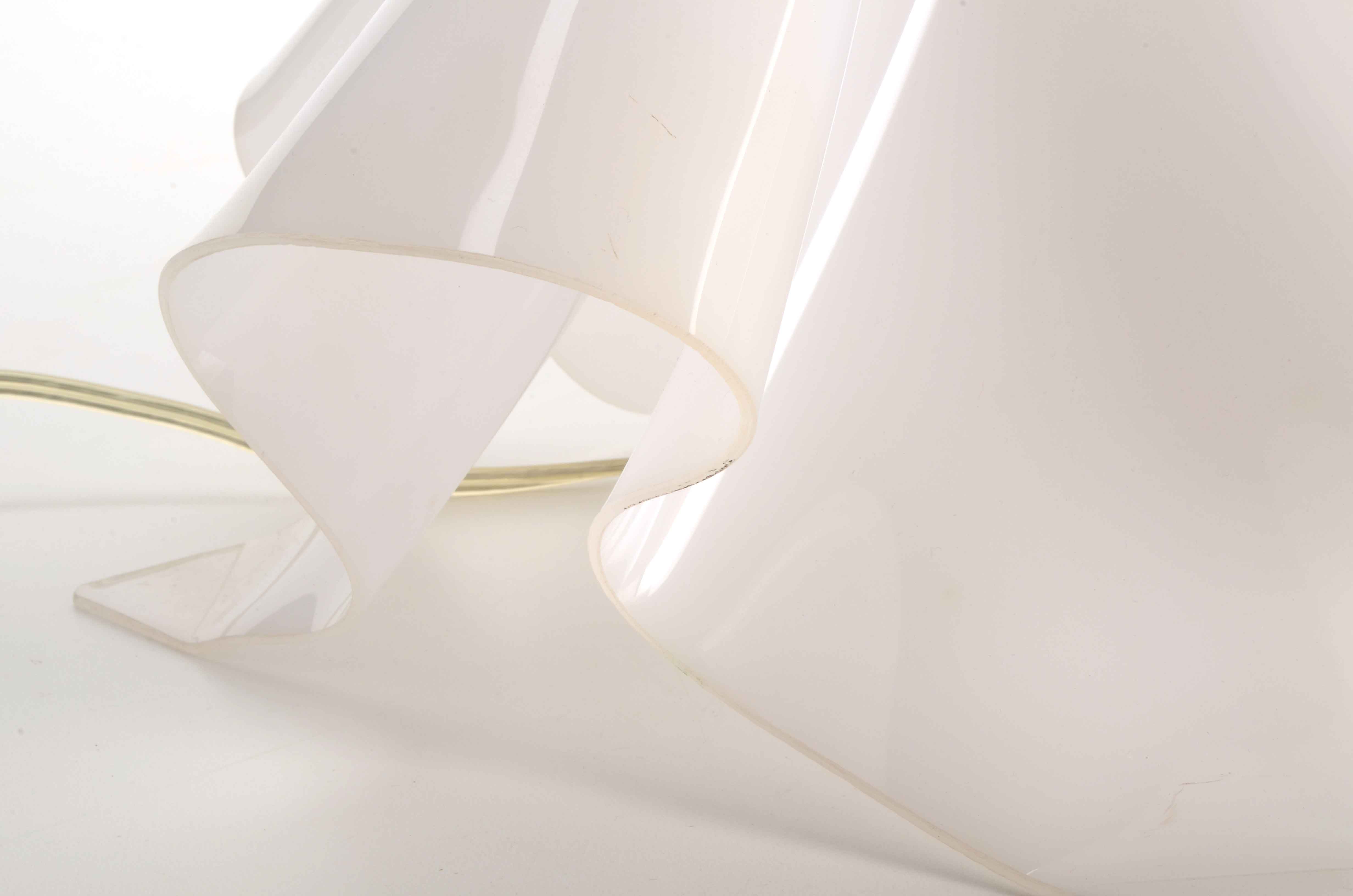 White Acrylic Table Lamp