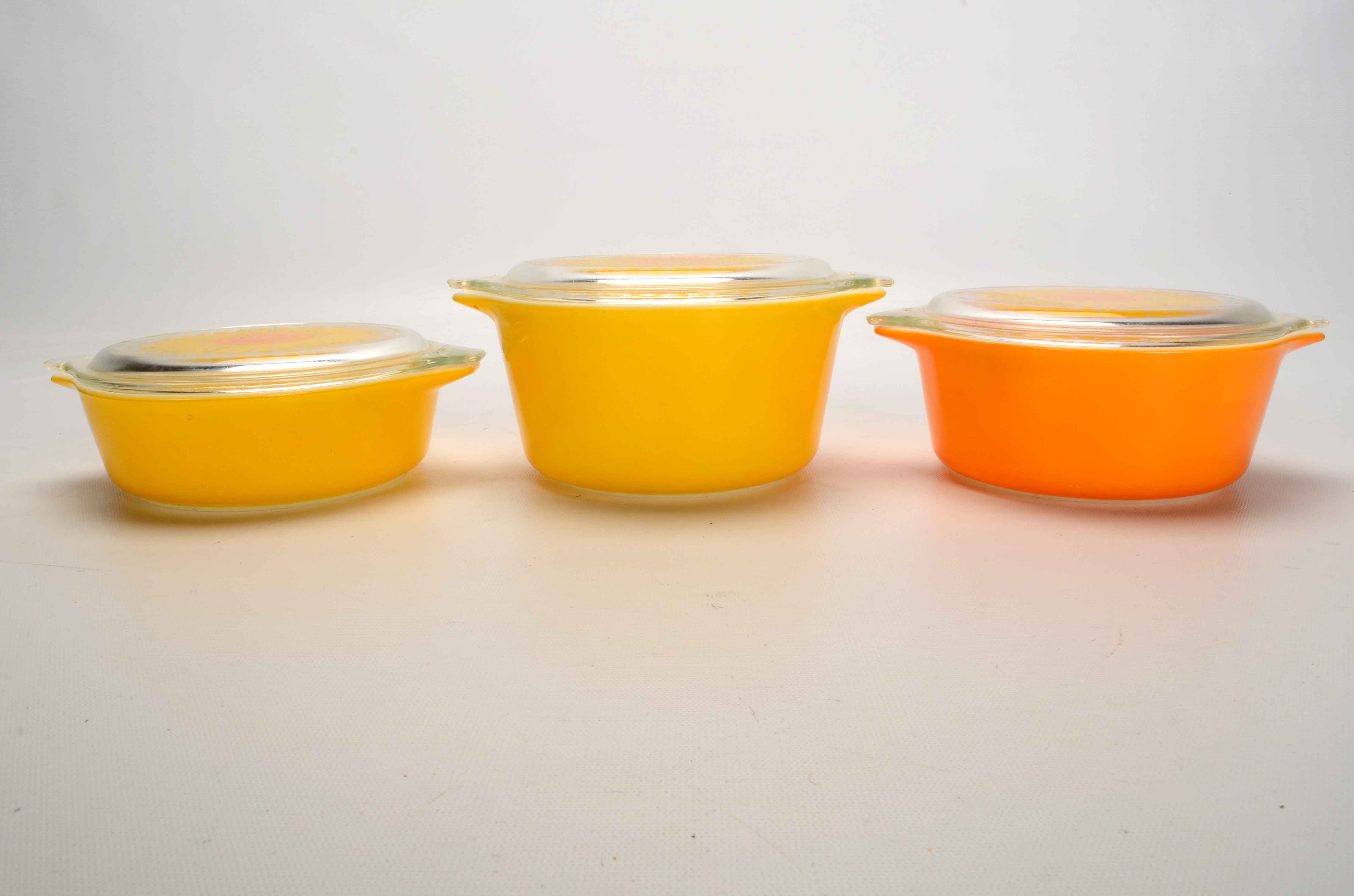 Pyrex Sunflower Casserole Dishes