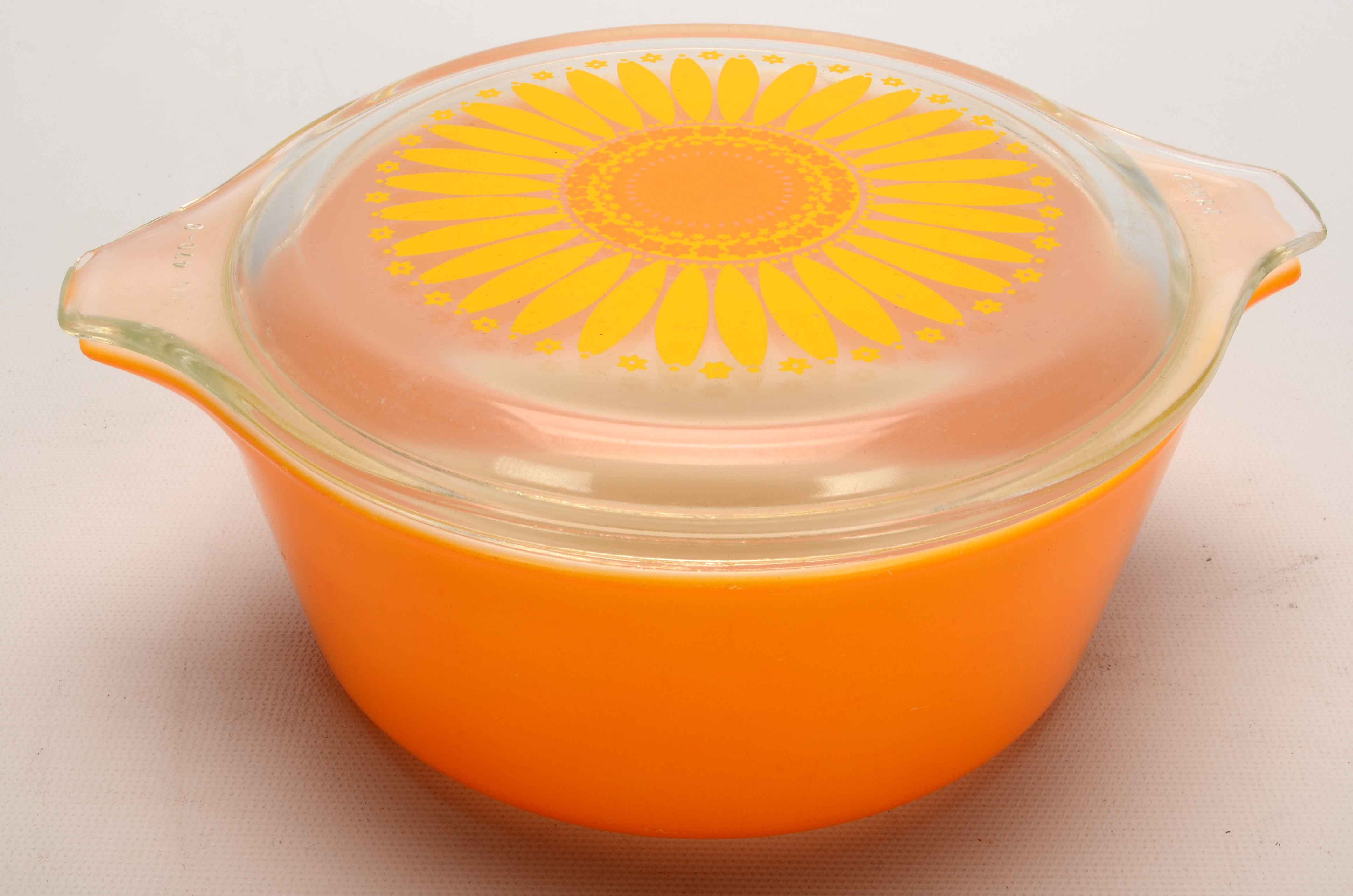Pyrex Sunflower Casserole Dishes
