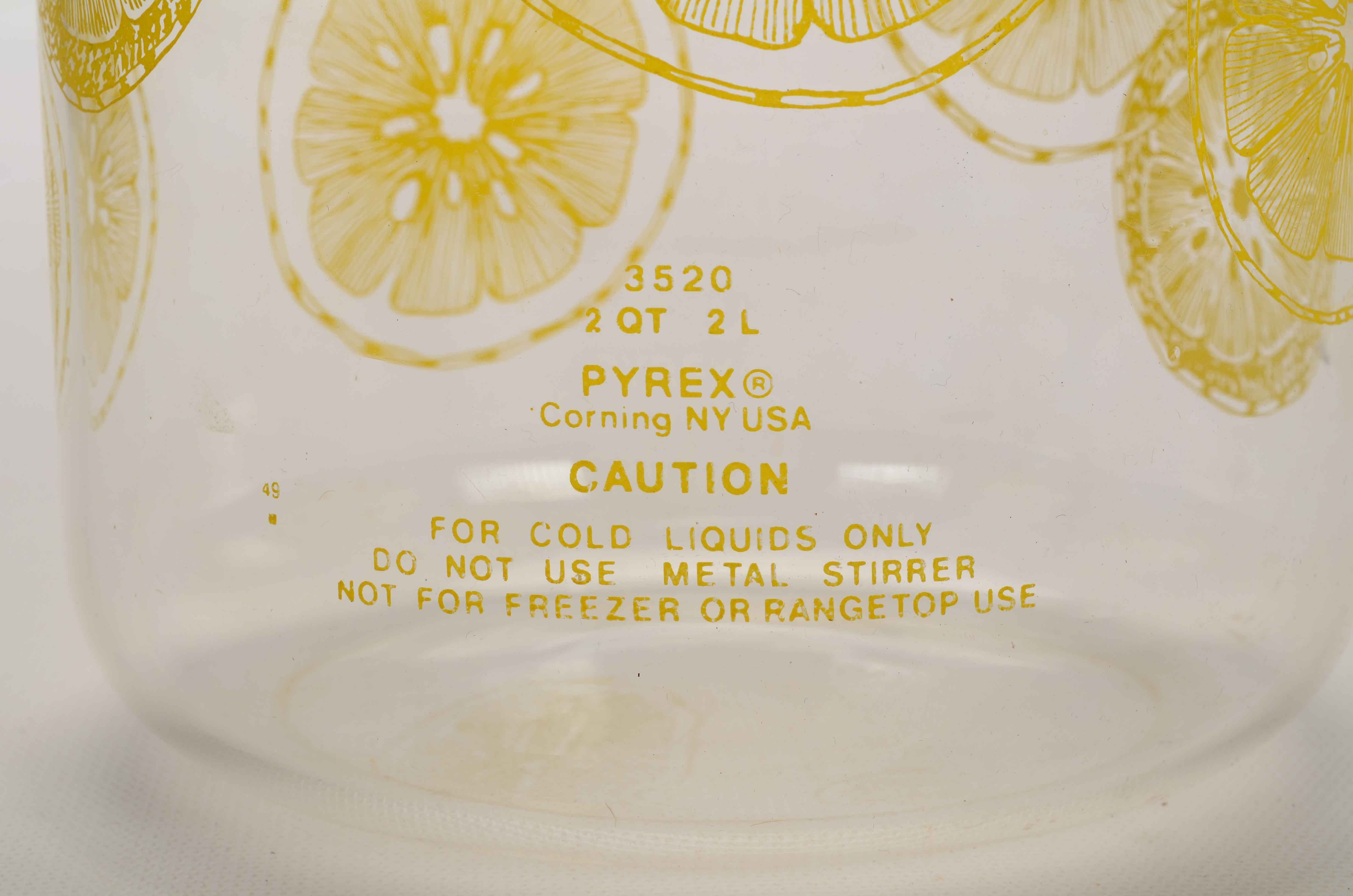 Pyrex Lemons Juice Pitcher