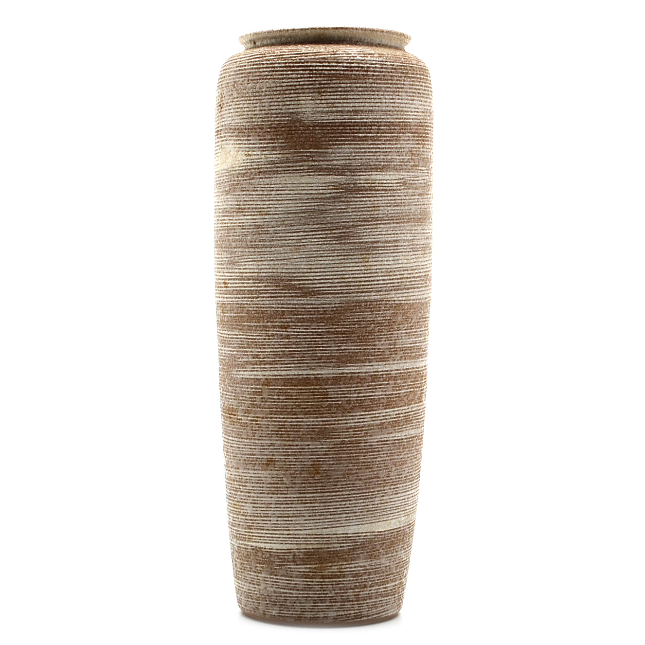 Hand Thrown Marbled Stoneware Modernist Vase