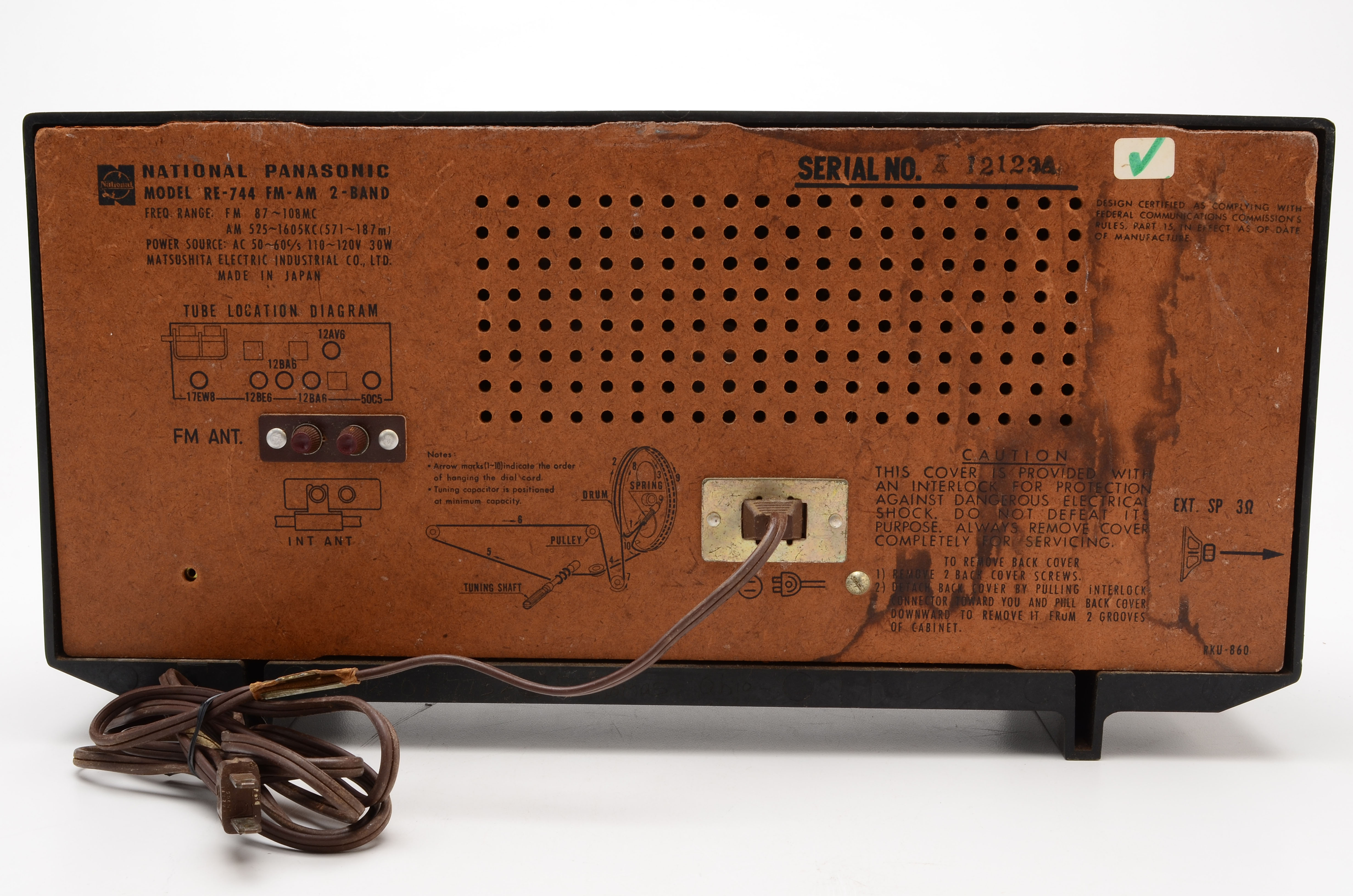 National Panasonic AM-FM Radio