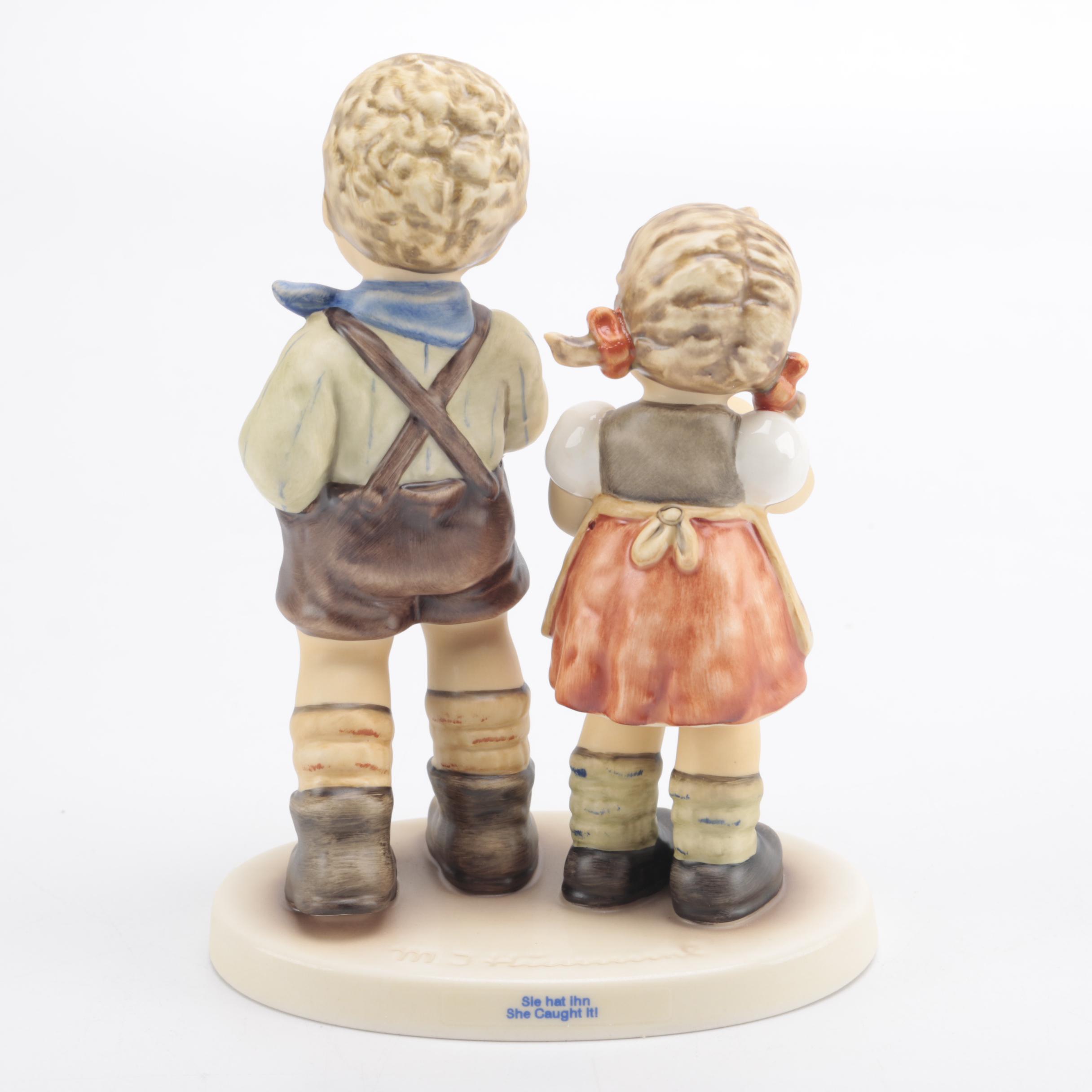 Hummel "She Caught It" Figurine