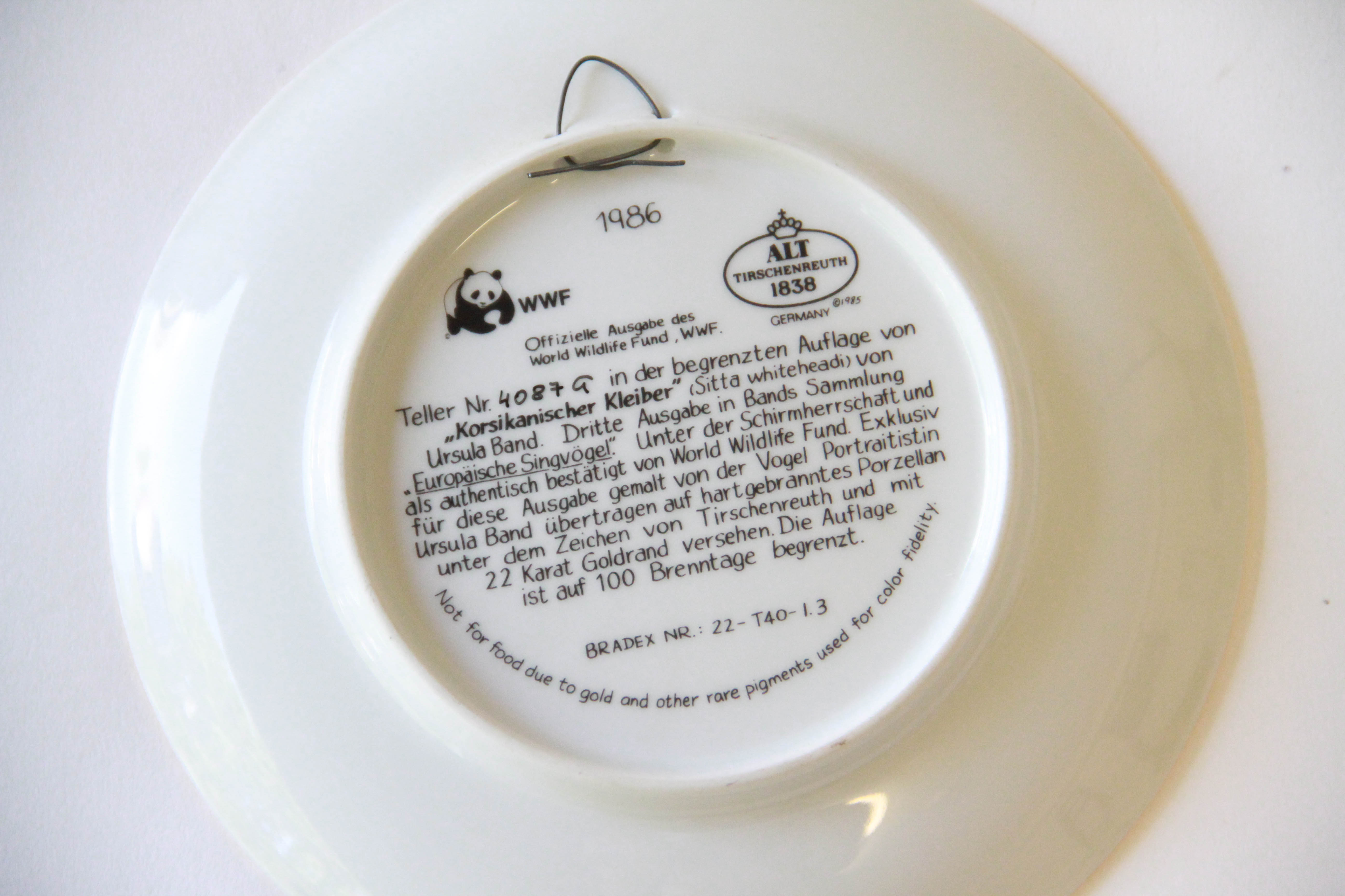 Alt Tirschenreuth World Wildlife Fund Plates