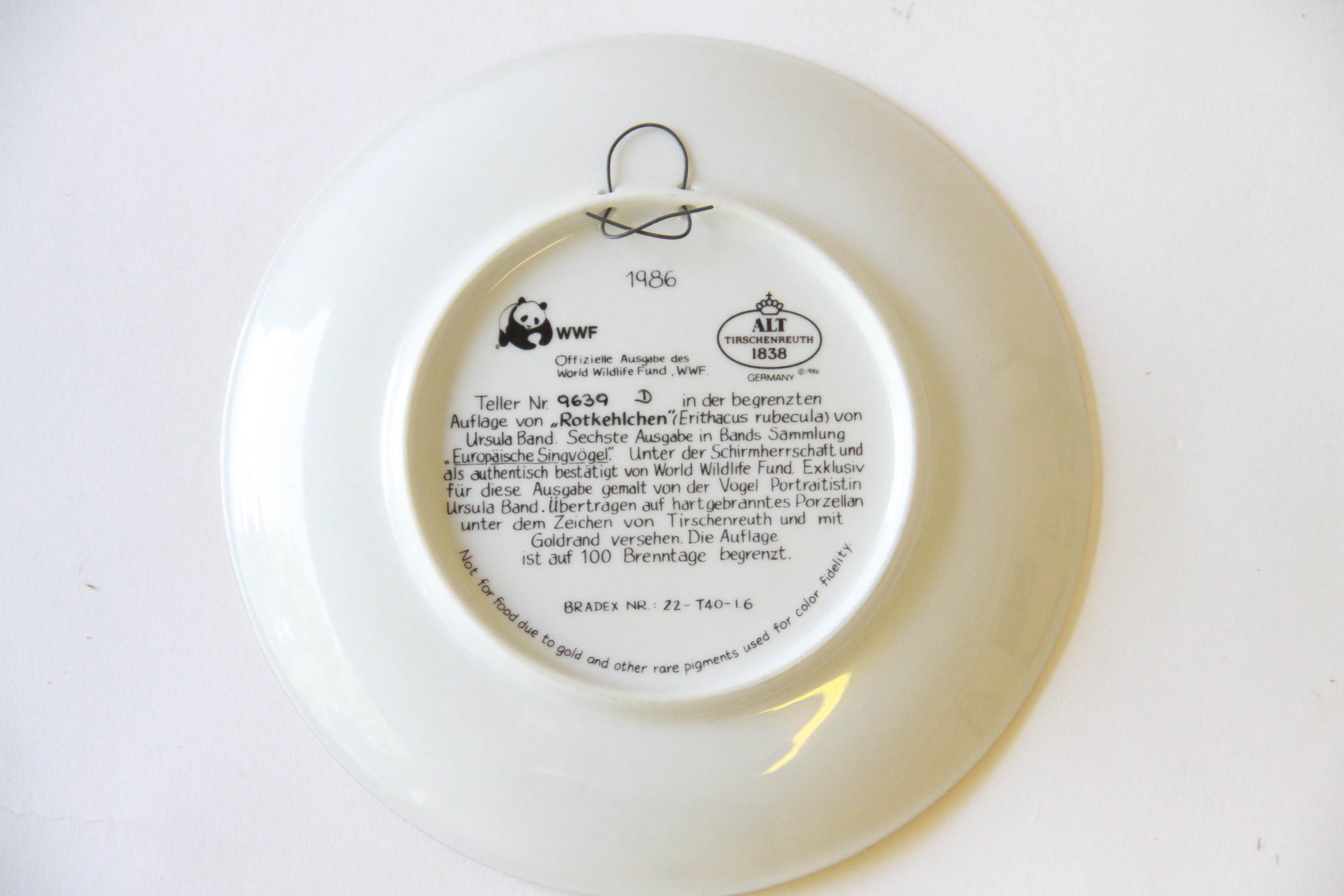 Alt Tirschenreuth World Wildlife Fund Plates