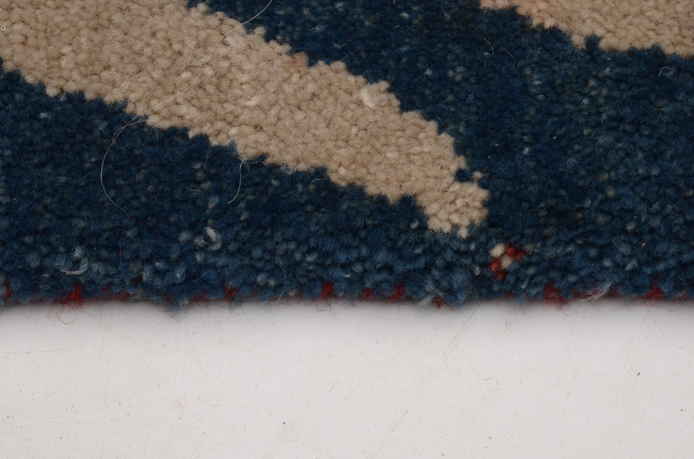 Mid-Century Indian Abstract Wool Area Rug