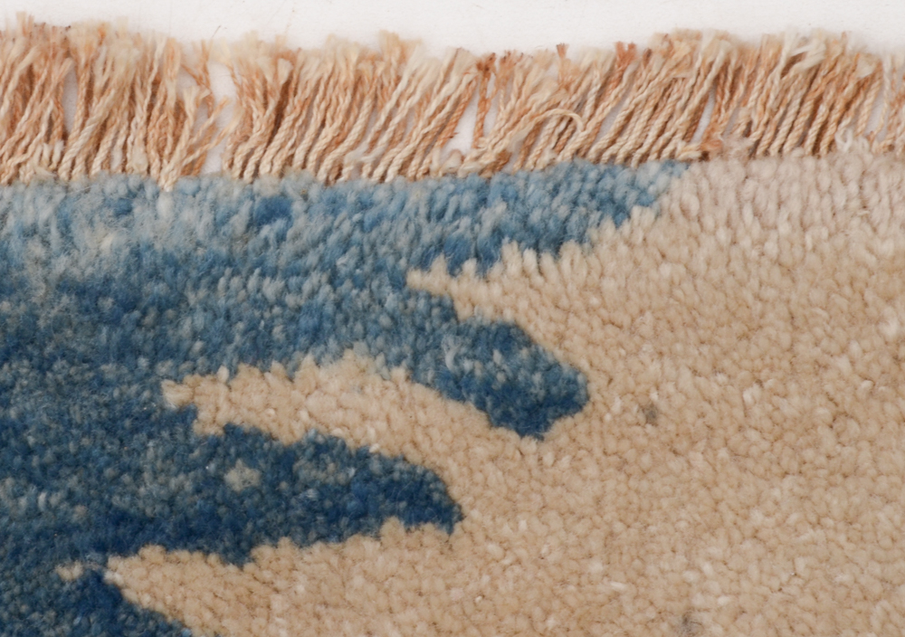 Mid-Century Indian Abstract Wool Area Rug