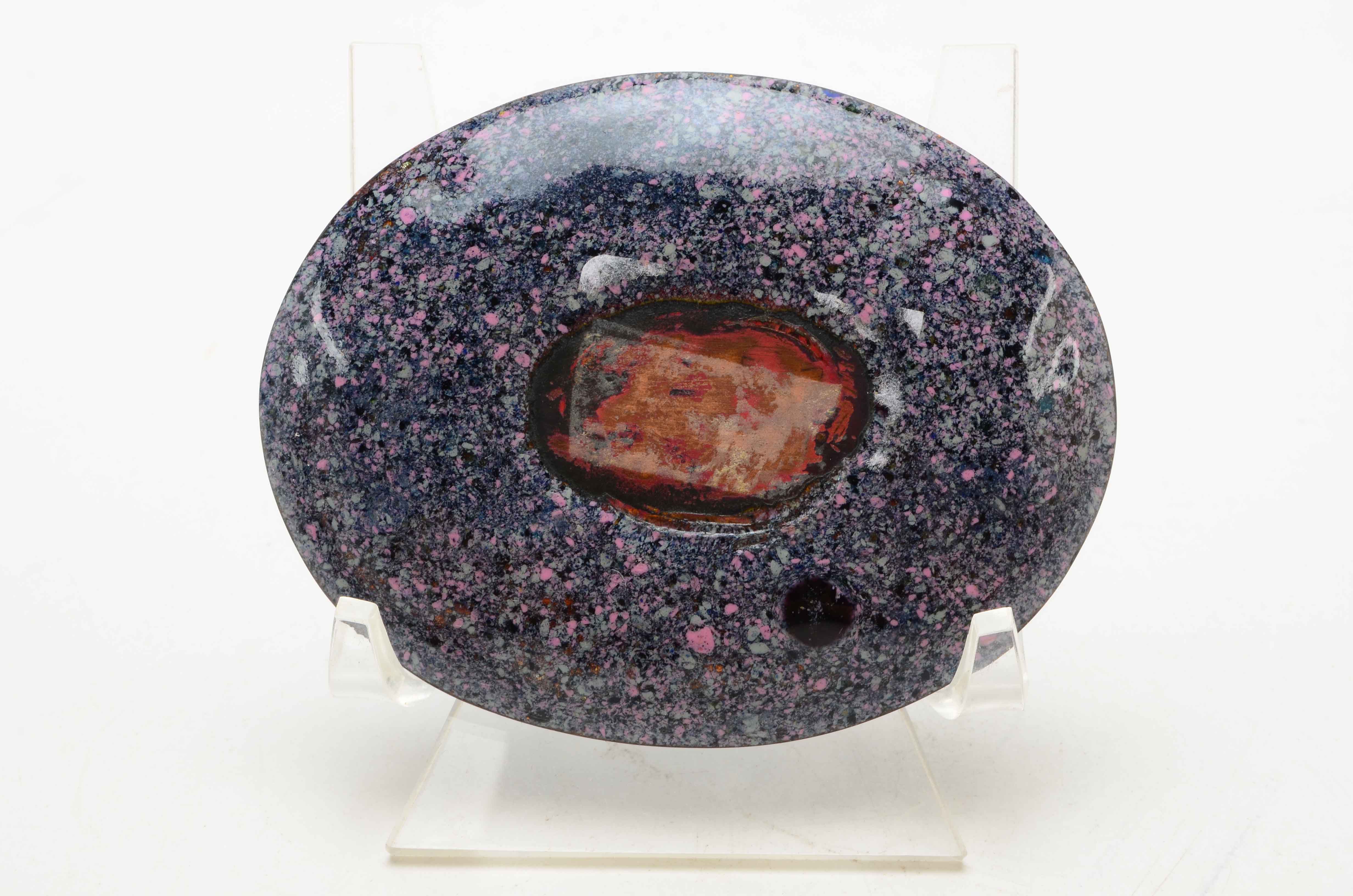 Vintage Blue Enamel Tray