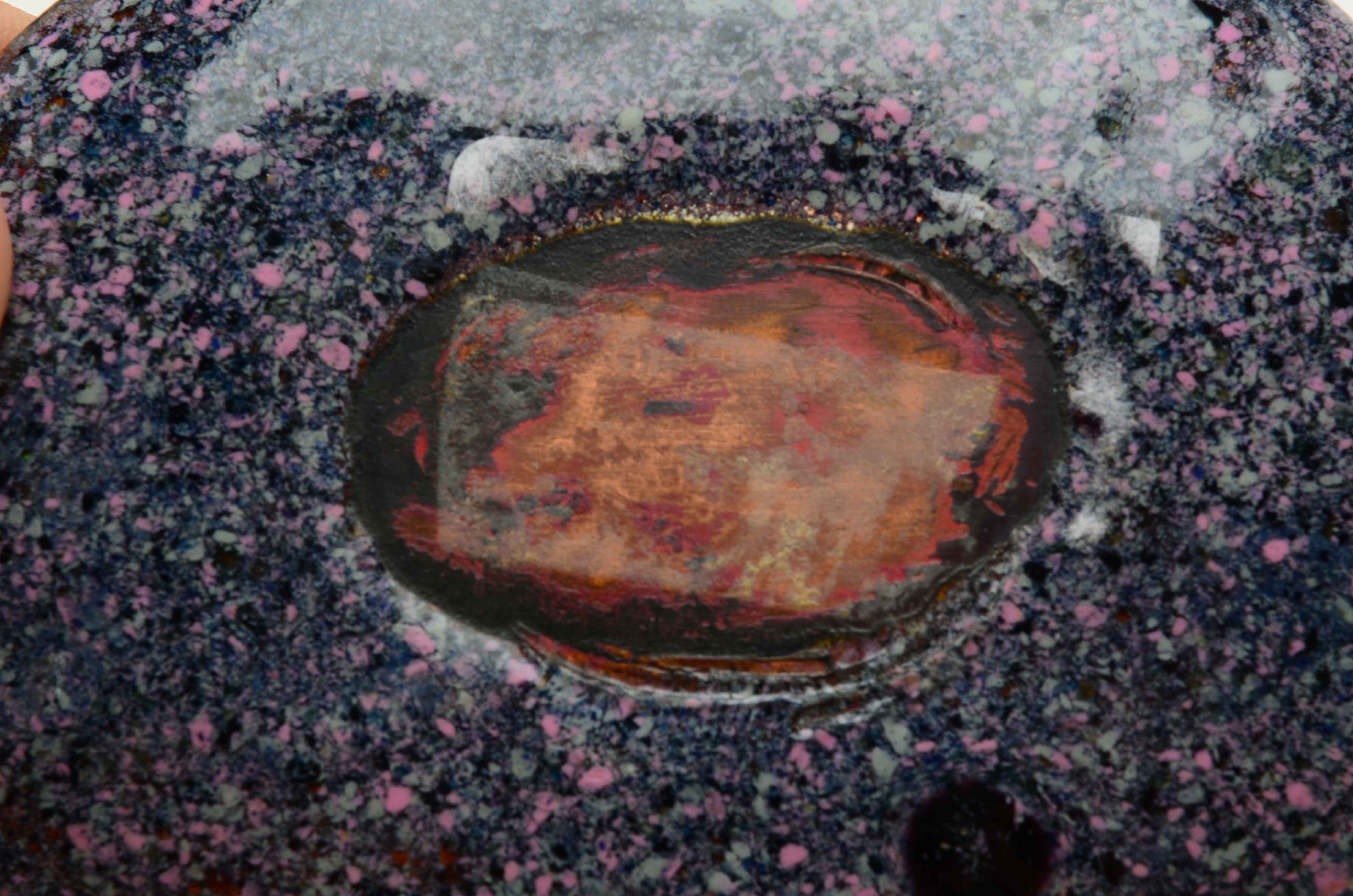 Vintage Blue Enamel Tray