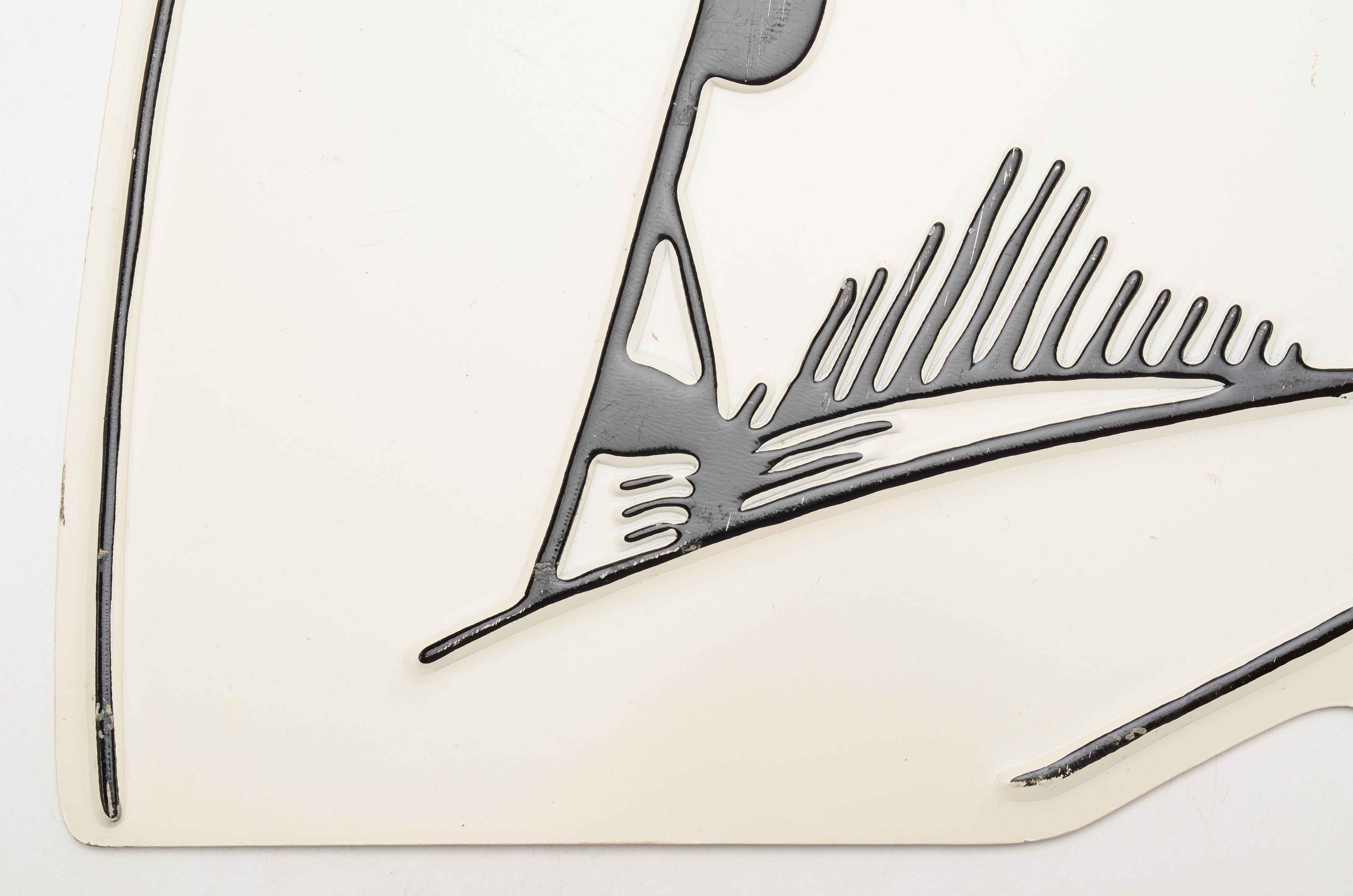 Vintage Metal Sign - Schoolgirl with Book