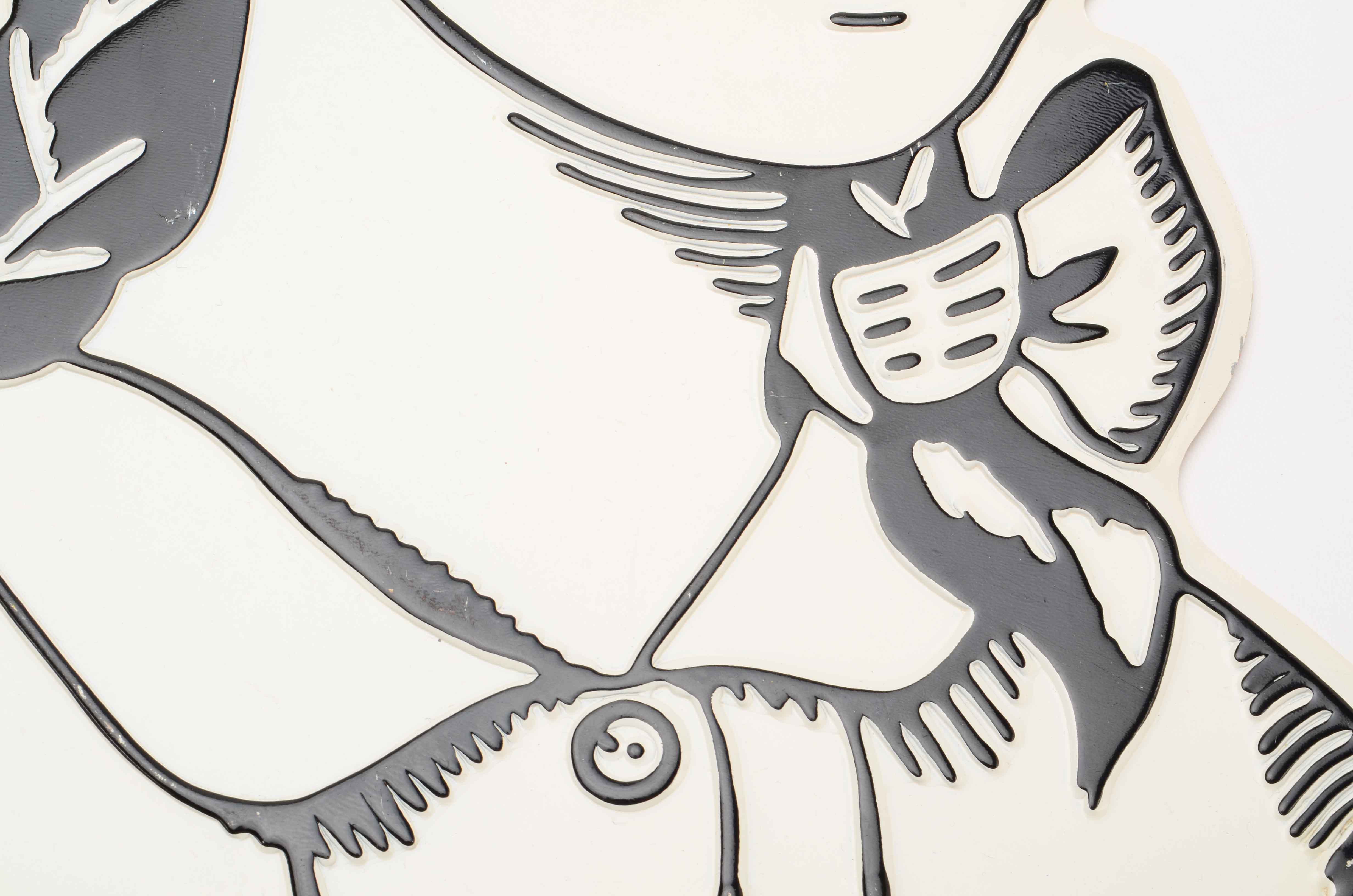 Vintage Metal Sign - Schoolgirl with Book