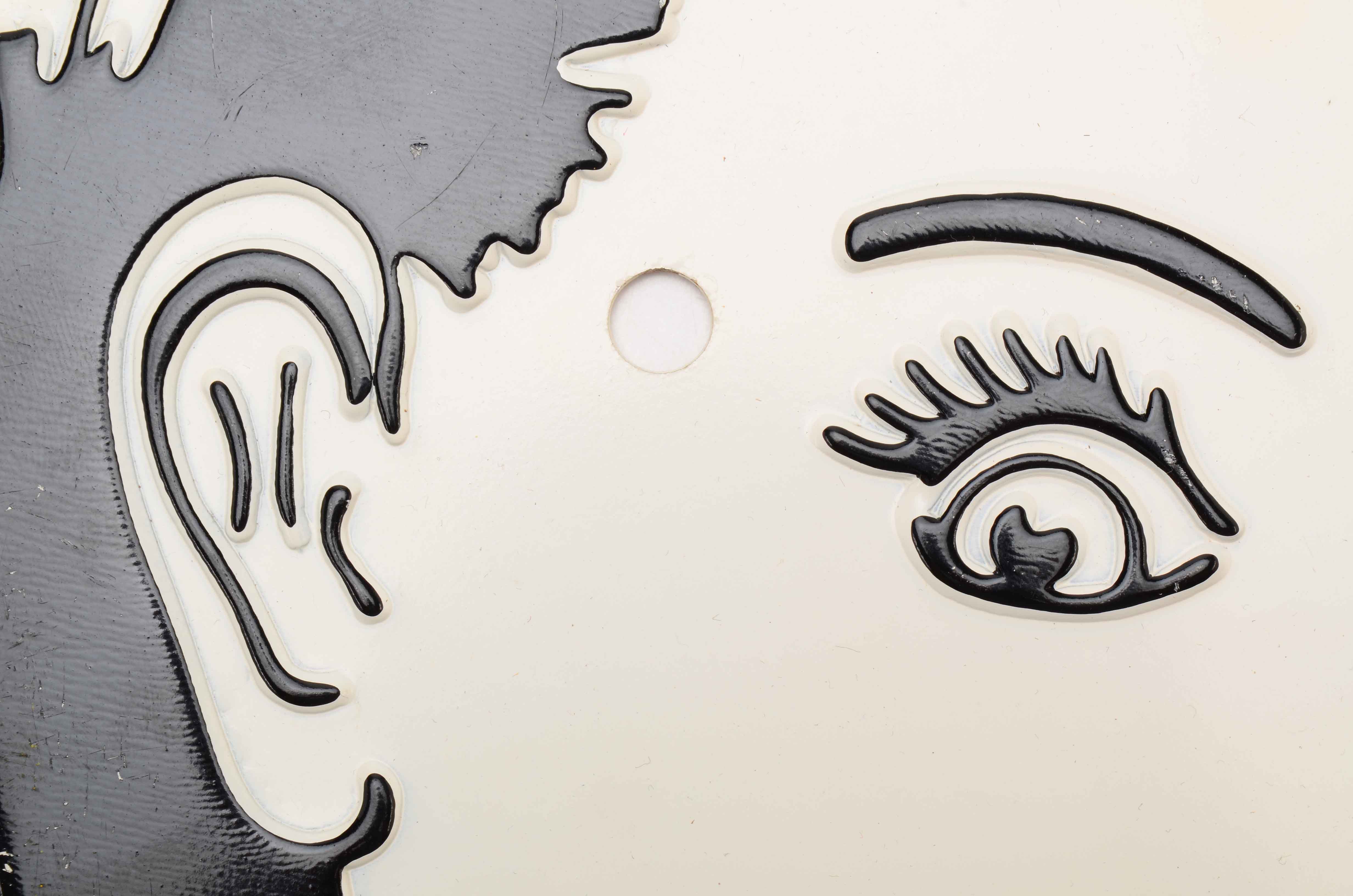 Vintage Metal Sign - Schoolgirl with Book