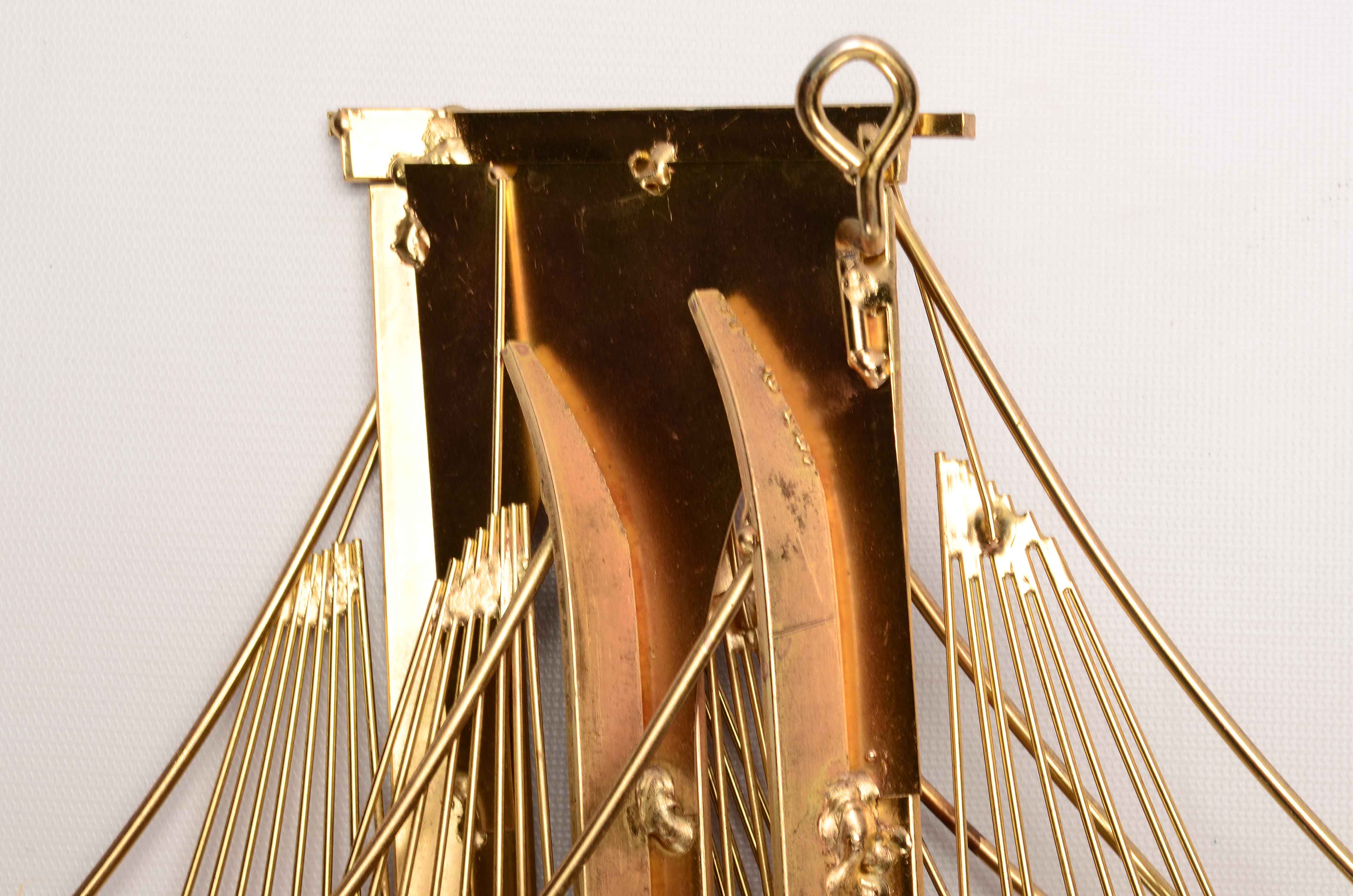 Signed C. Jere Brooklyn Bridge Wall Sculpture