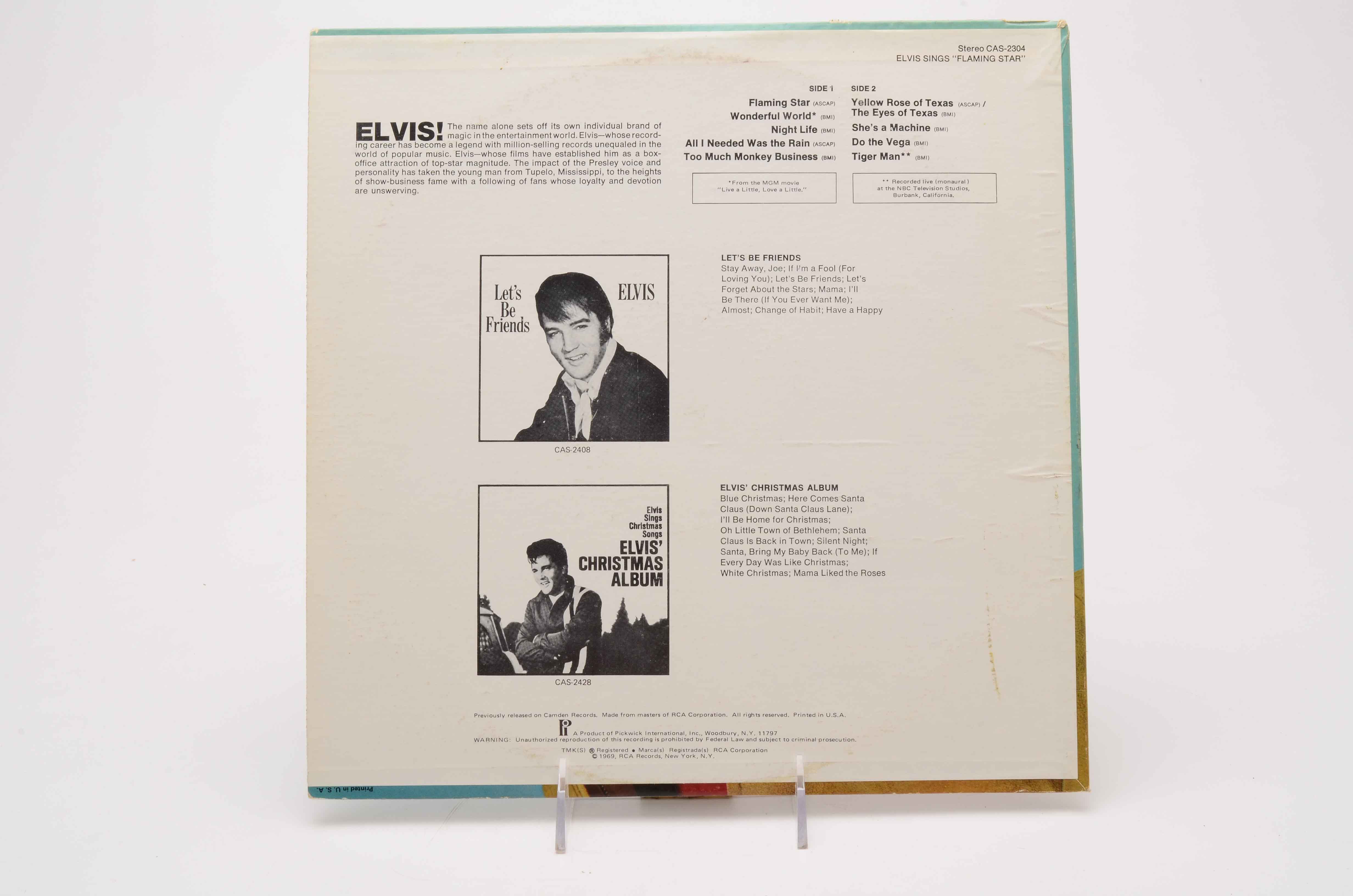 Elvis Presley "Separate Ways" and "Flaming Star" LPs