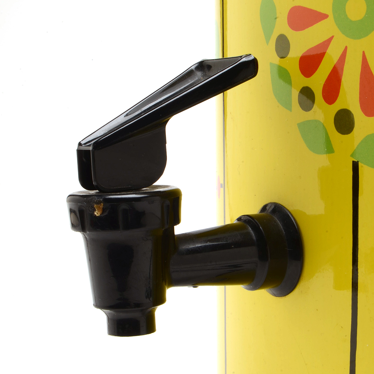 West Bend Coffee Percolator with Groovy Flower Decoration