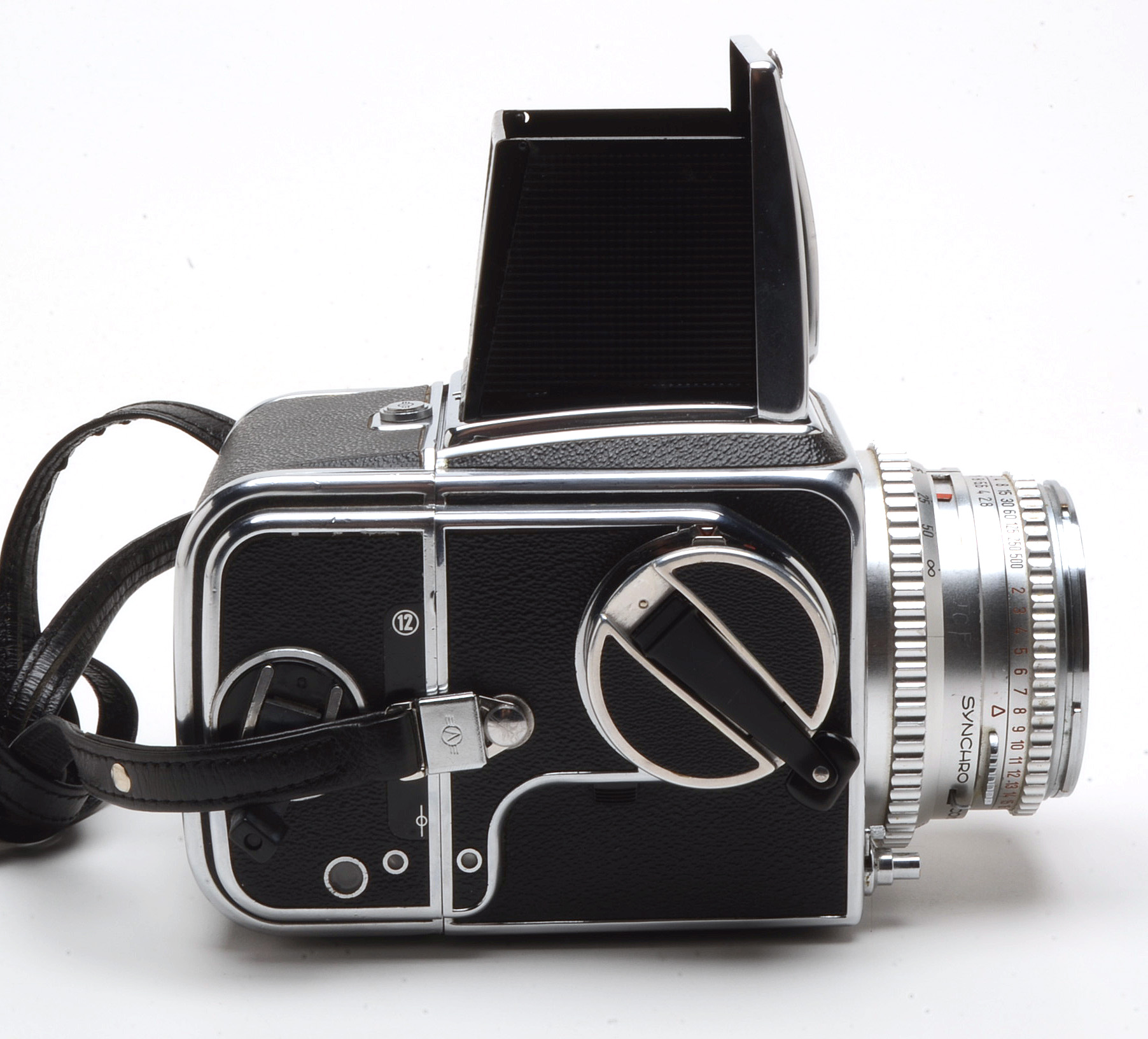 Hasselblad 500C SLR, 80MM lens, Viewfinder and Camera Bag