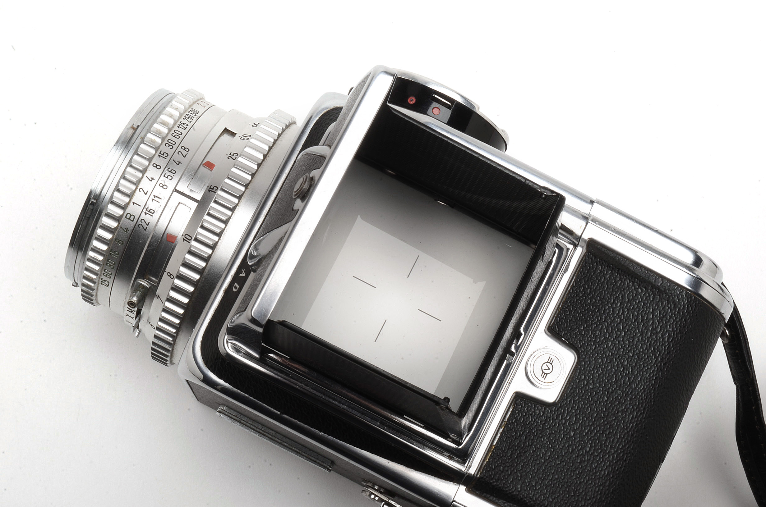 Hasselblad 500C SLR, 80MM lens, Viewfinder and Camera Bag