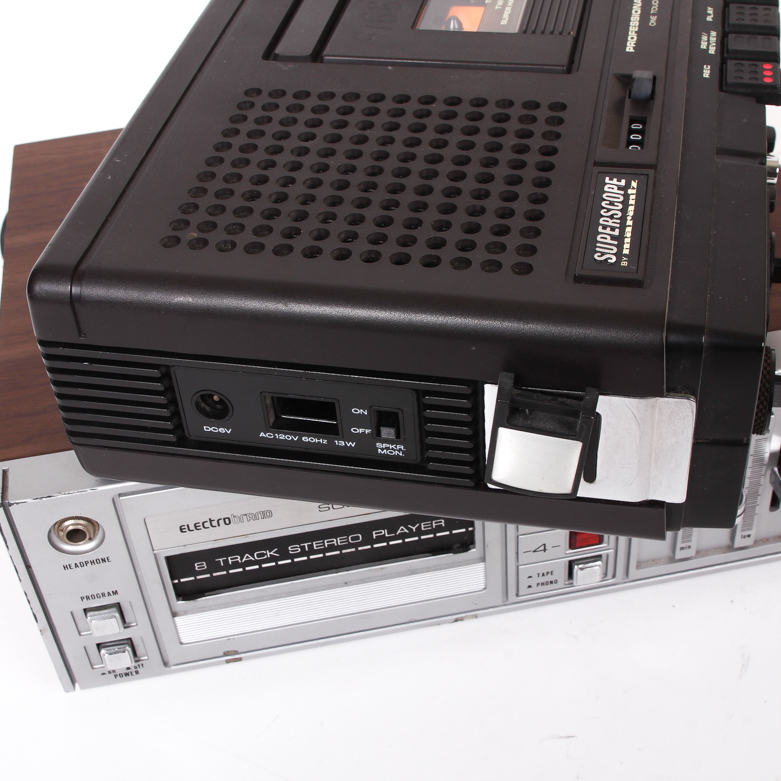 Marantz Superscope Cassette Recorder and Electrobrand 8 Track Stereo Player
