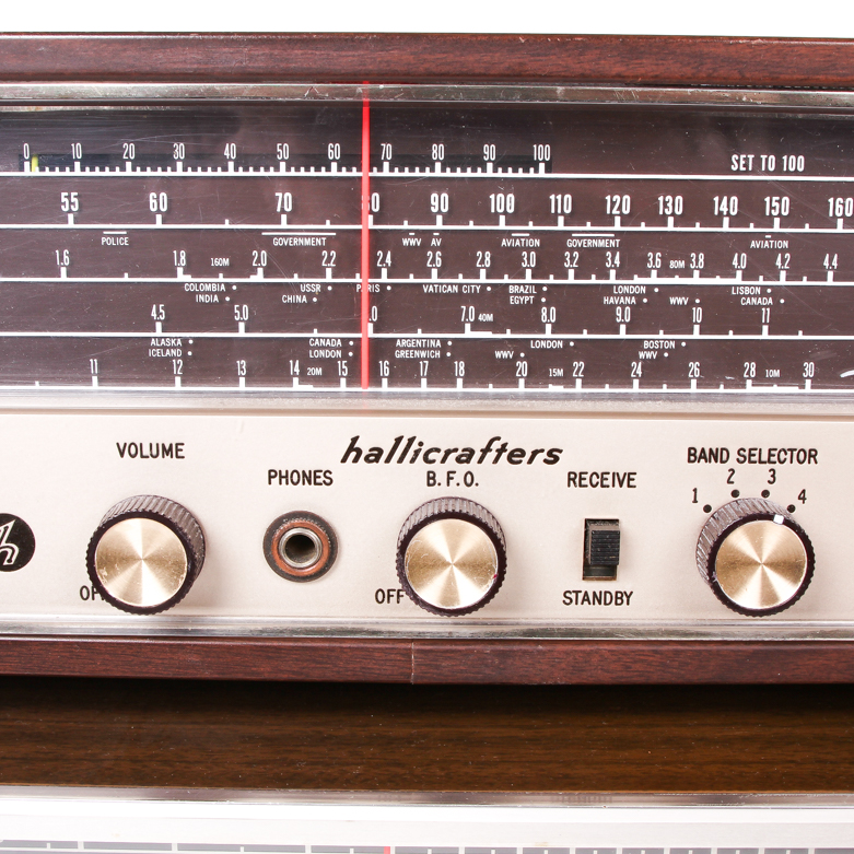 Two Vintage Shortwave Receivers Including Hallicrafters and Lafayette