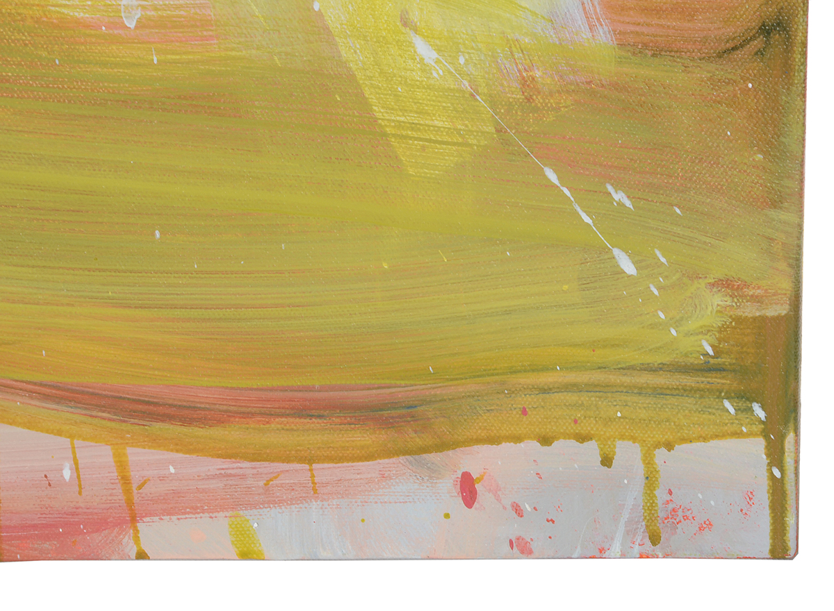 Robbie Kemper Original Abstract Mixed Media Painting "Blue Square"