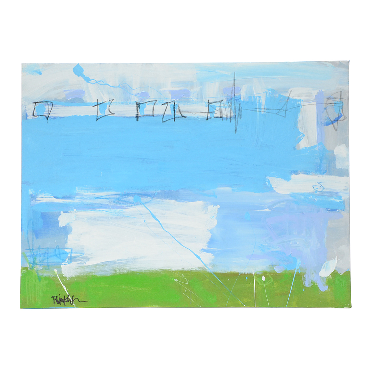 Robbie Kemper Original Mixed Media Painting on Canvas