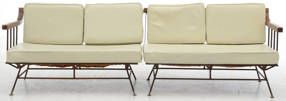 Richard McCarthy Style Modular Sofa and Laminated Coffee Table