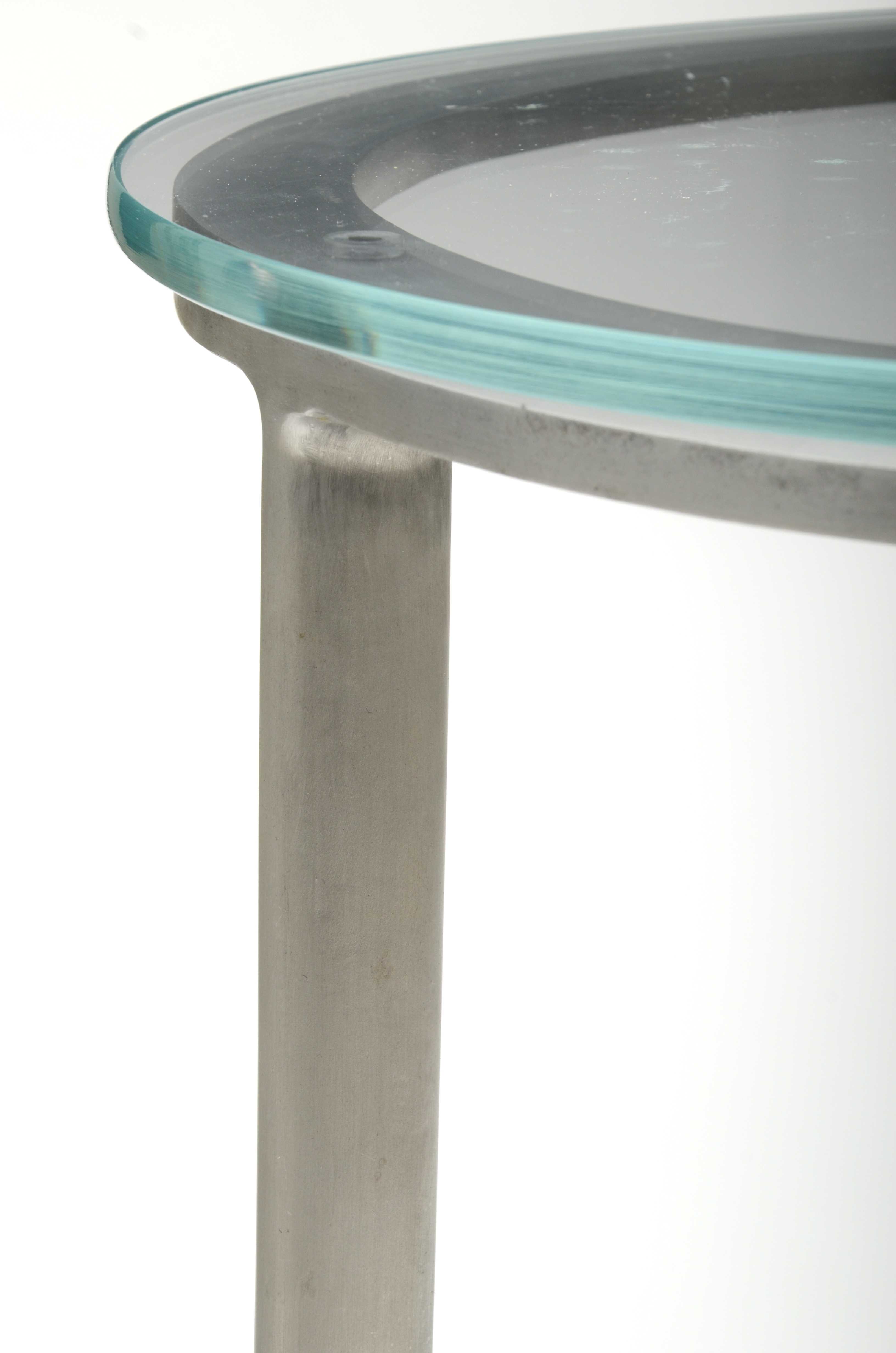 Pair of Aluminum Side Tables