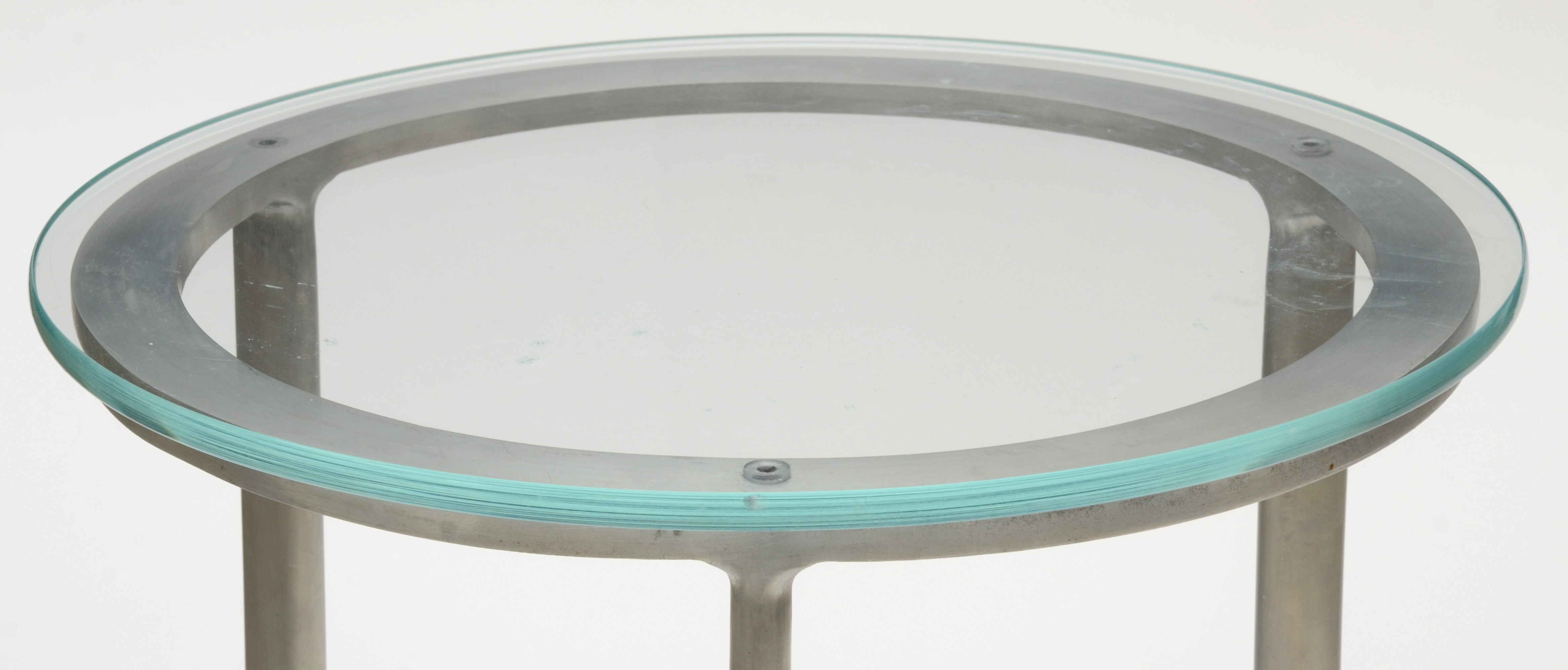 Pair of Aluminum Side Tables