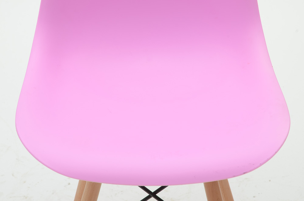 Pair of Lilac / Rose Molded Shell Chairs