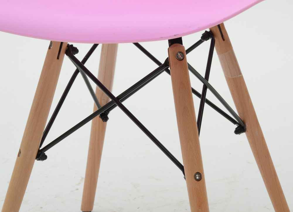 Pair of Lilac / Rose Molded Shell Chairs