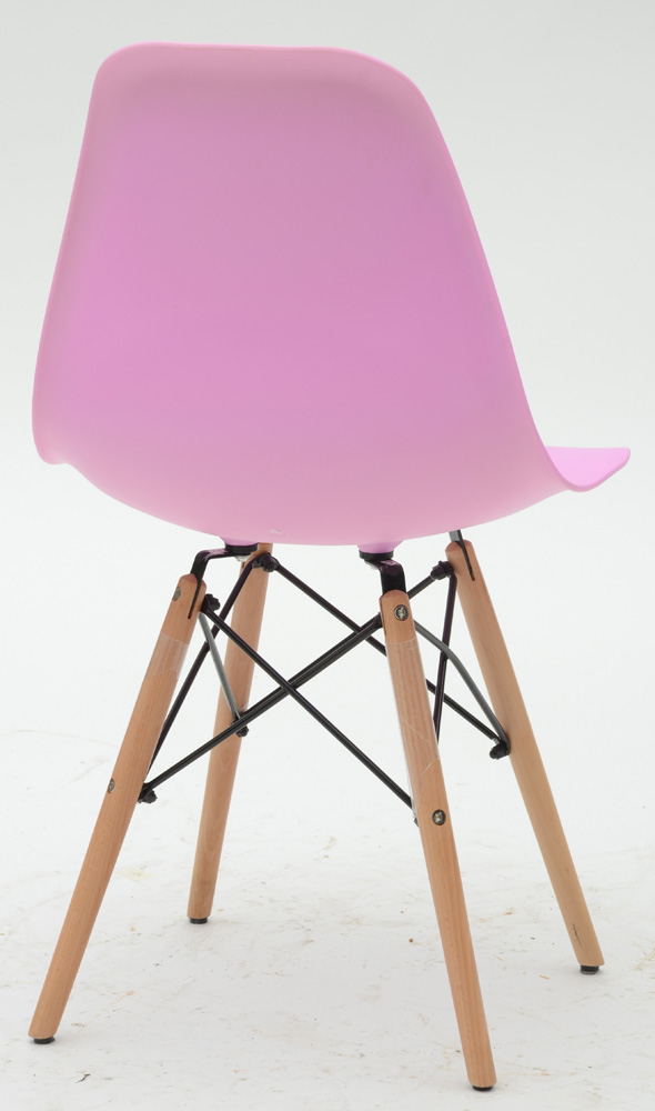 Pair of Lilac / Rose Molded Shell Chairs