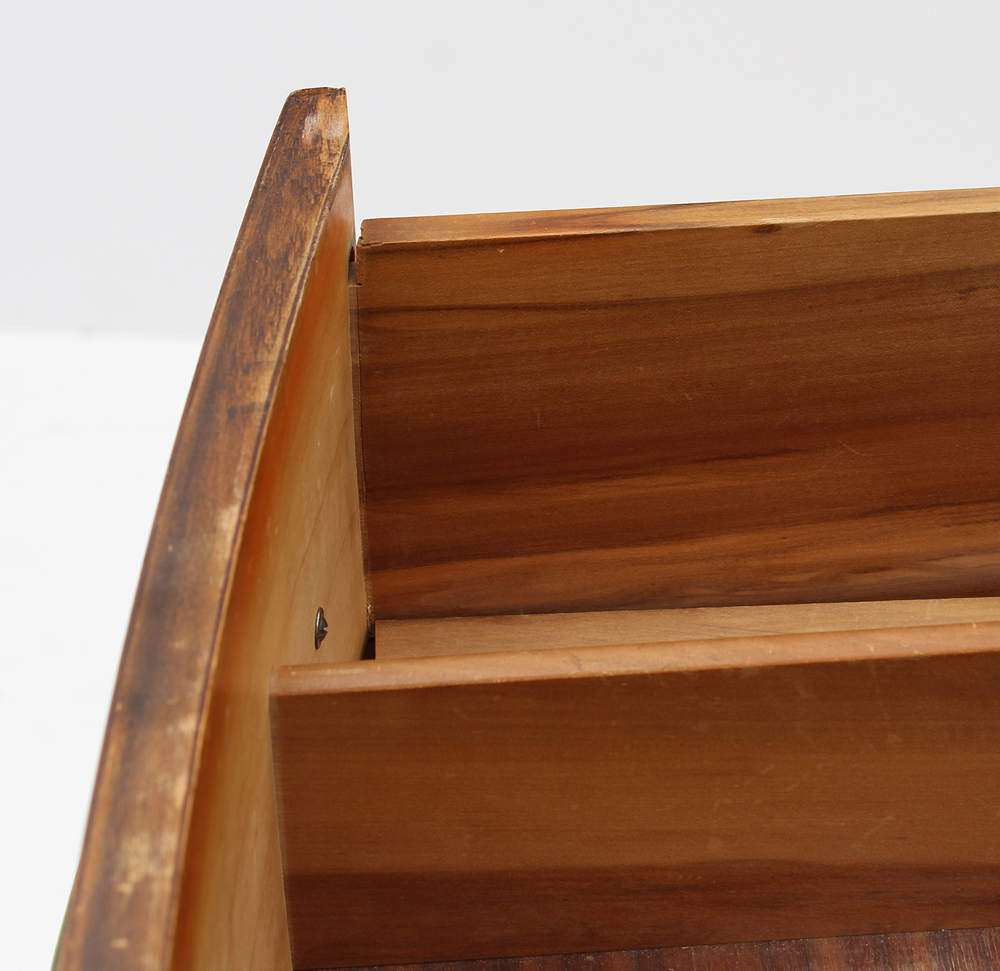 Walnut Five Drawer Tall Chest