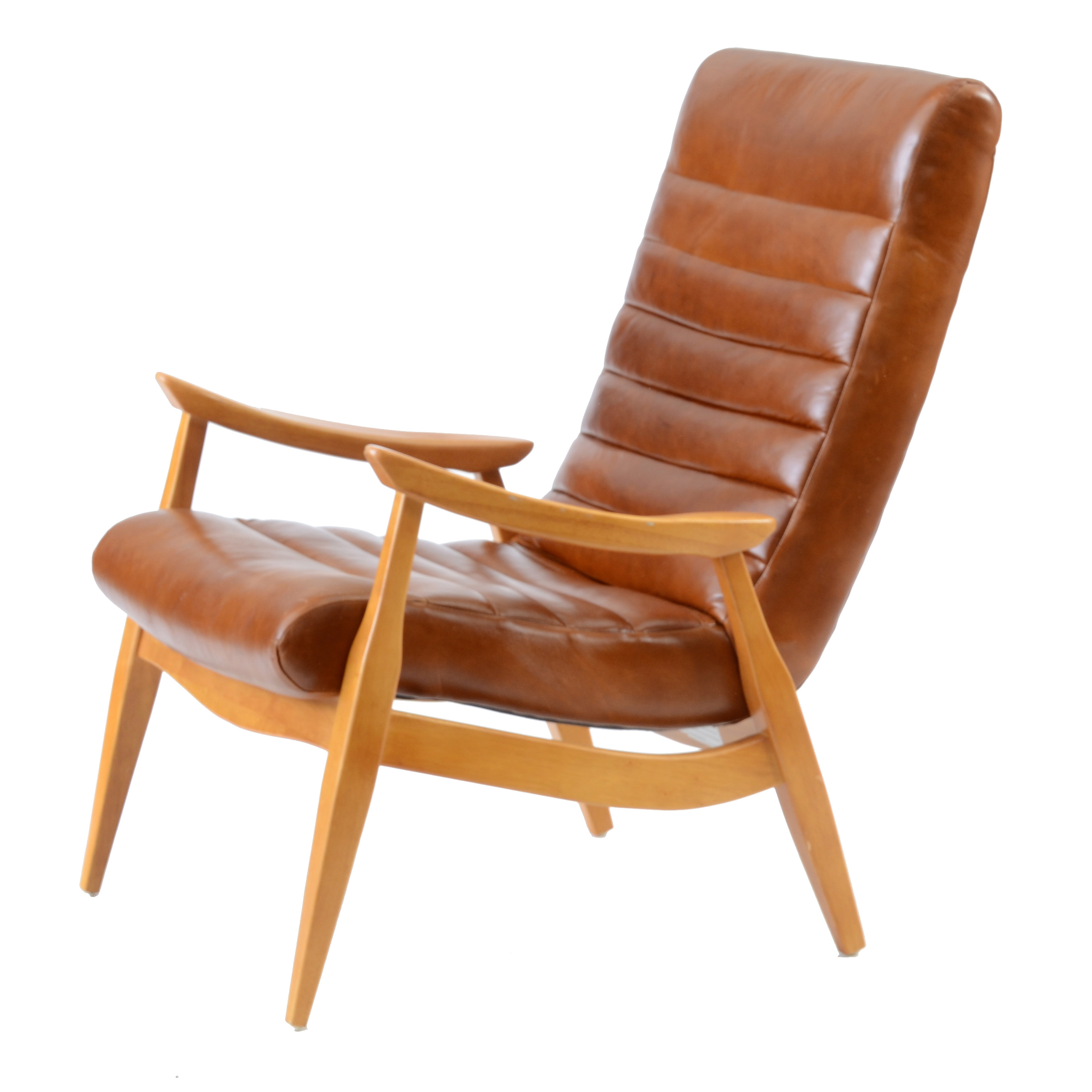 "Han" Leather Lounge Chair by Klaussner