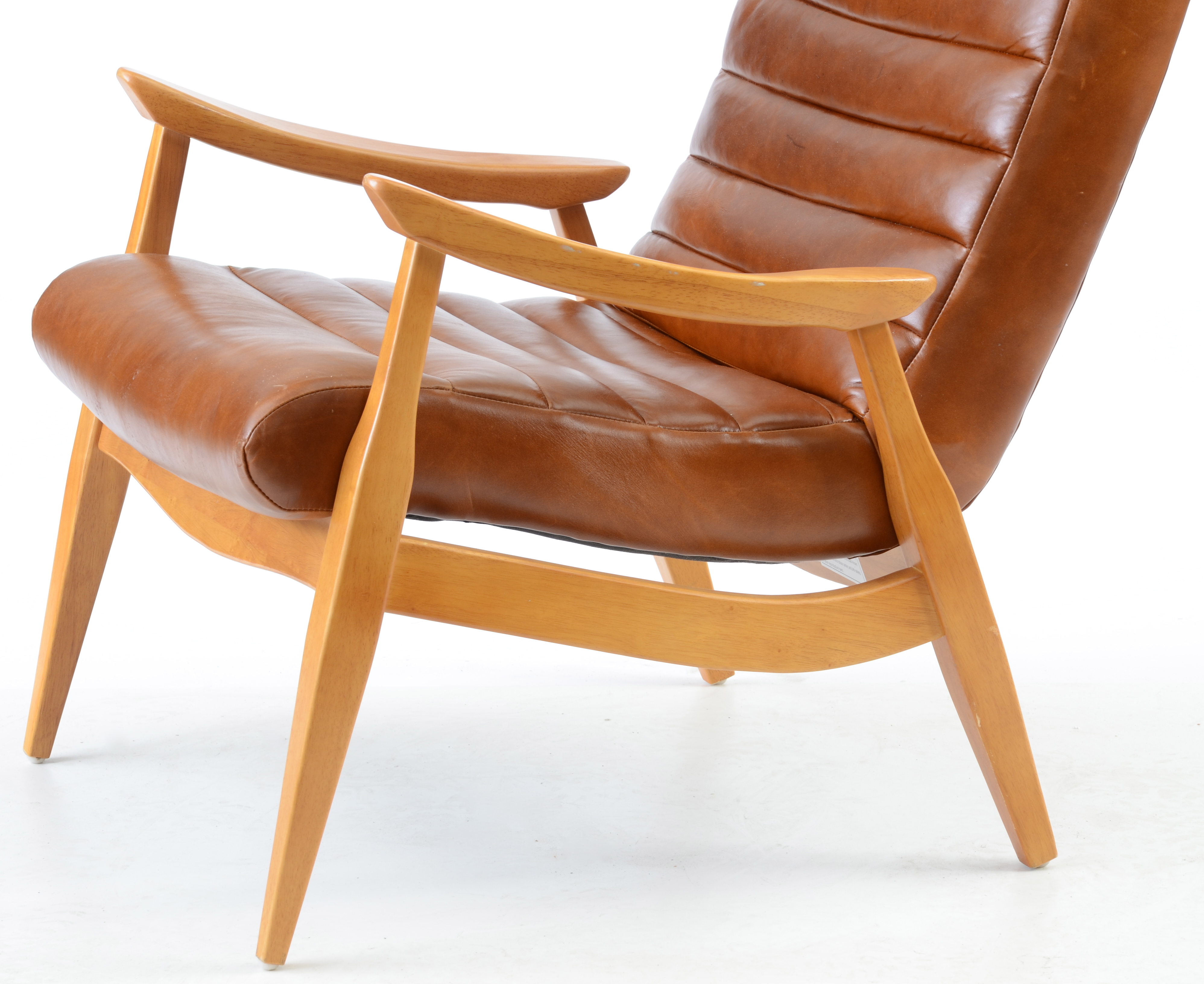 "Han" Leather Lounge Chair by Klaussner