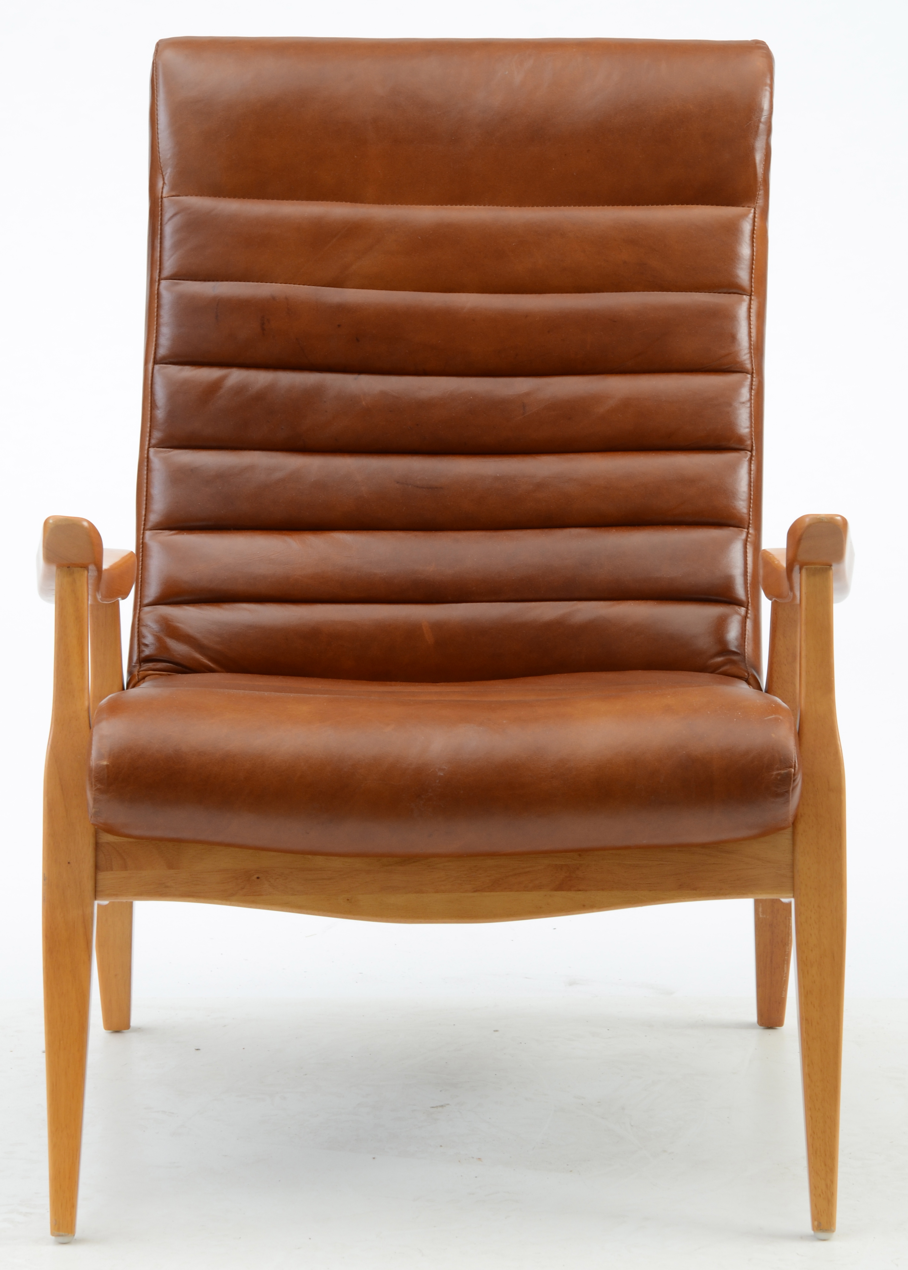 "Han" Leather Lounge Chair by Klaussner