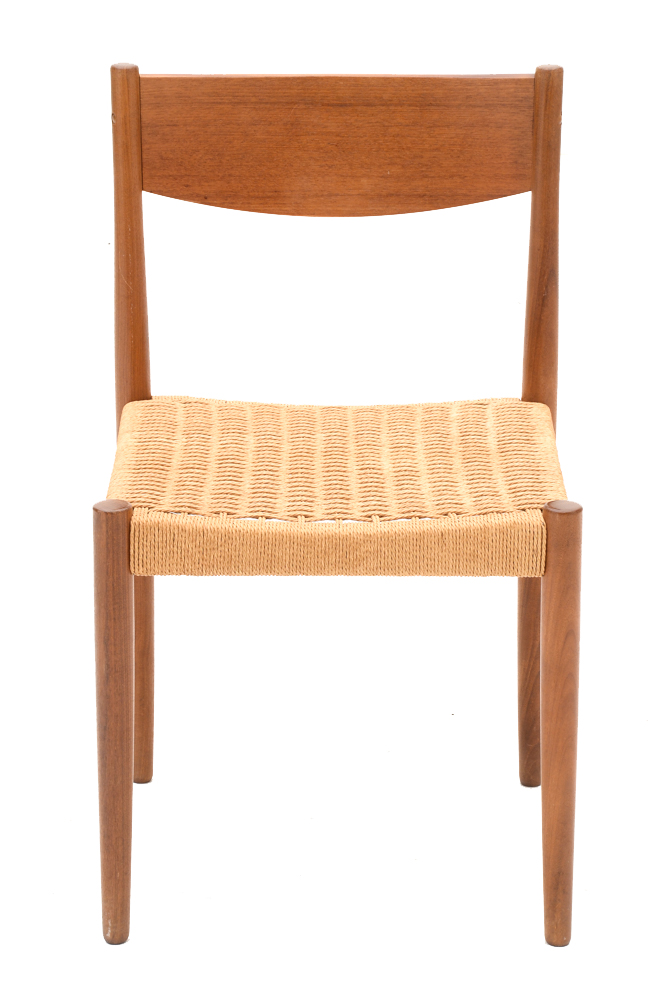 Danish Modern Woven Side Chairs