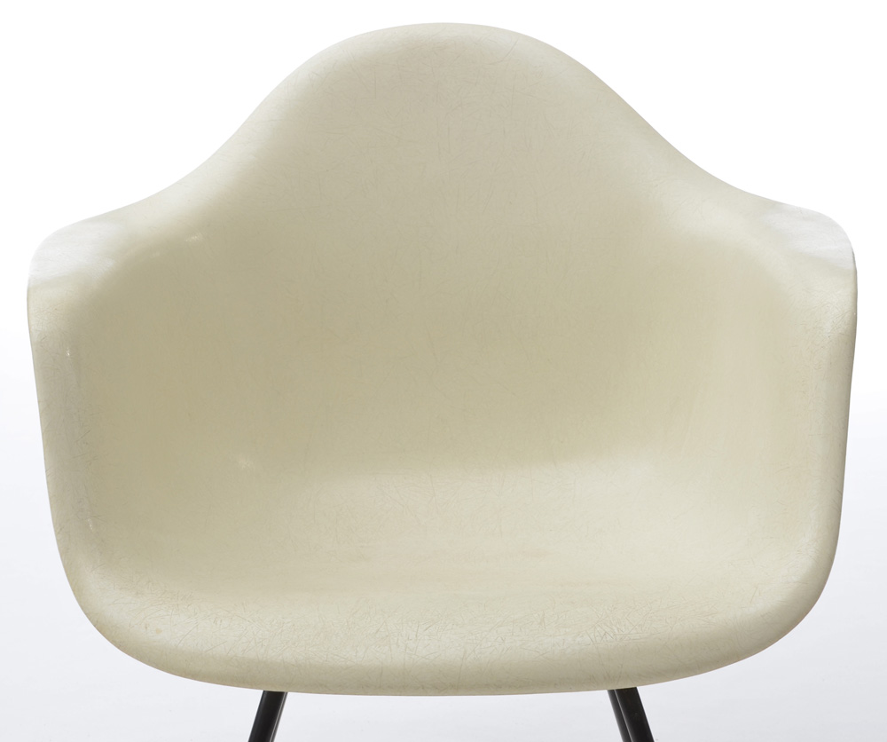 Herman Miller White Fiberglass Chair