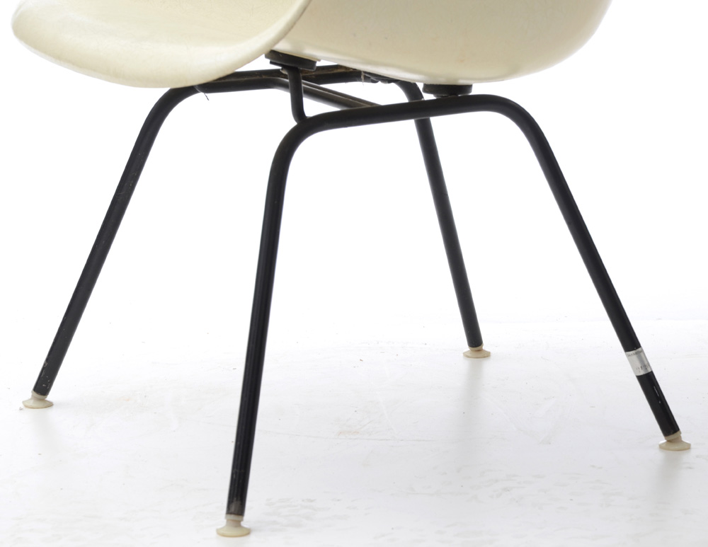 Herman Miller White Fiberglass Chair