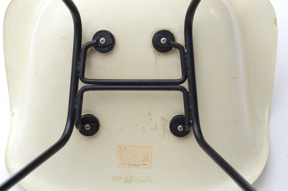 Herman Miller White Fiberglass Chair