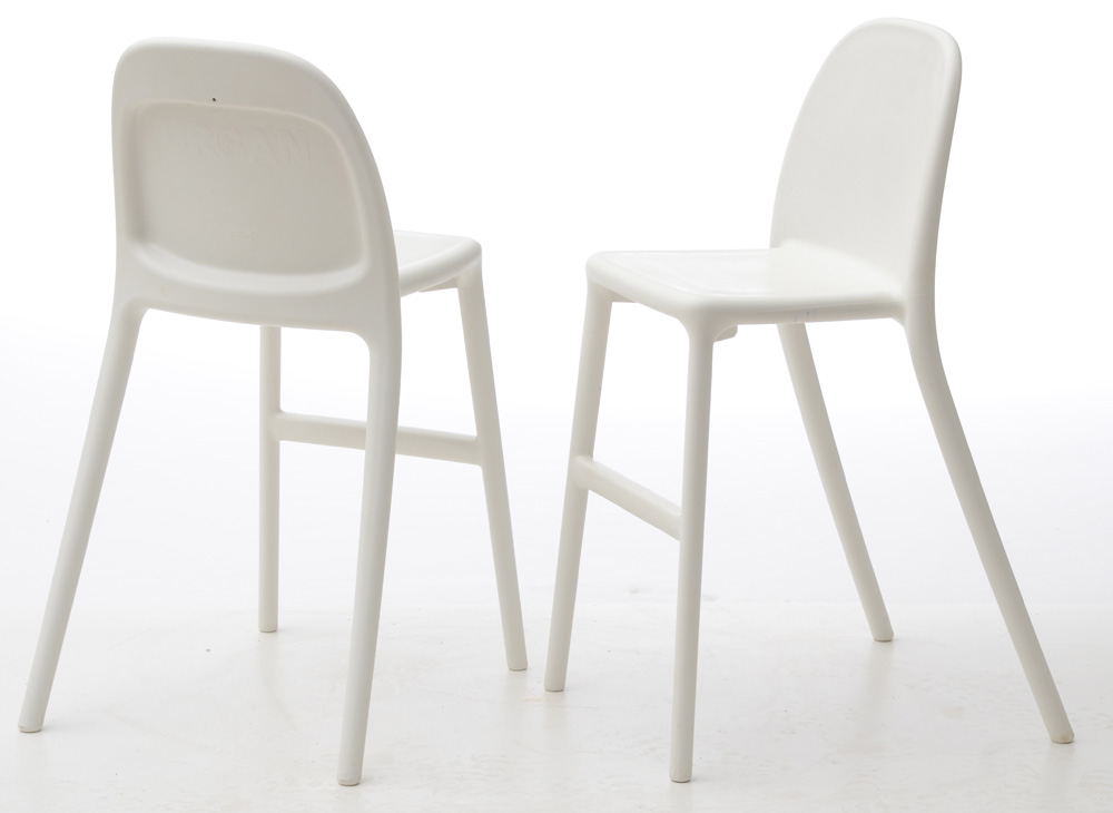 Pair of IKEA "Urban" Children's Stools in White