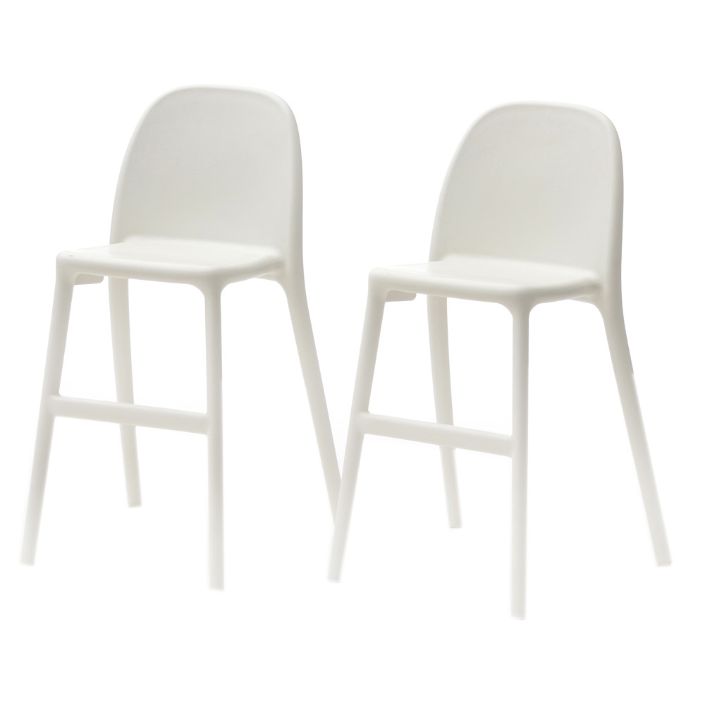 Pair of IKEA "Urban" Children's Stools in White