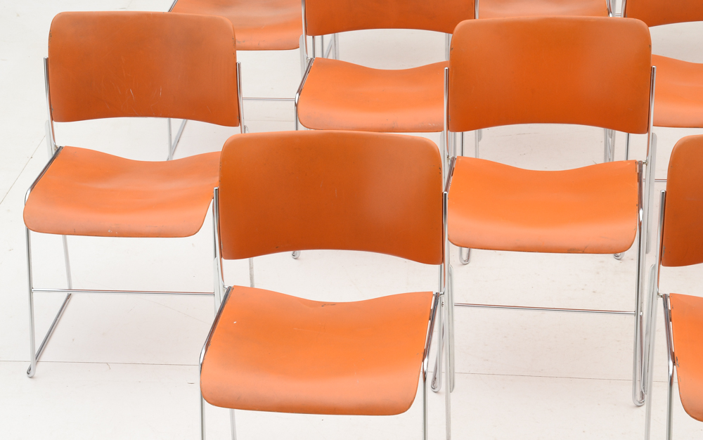 Set of Twelve Stacking "40/4" Chairs