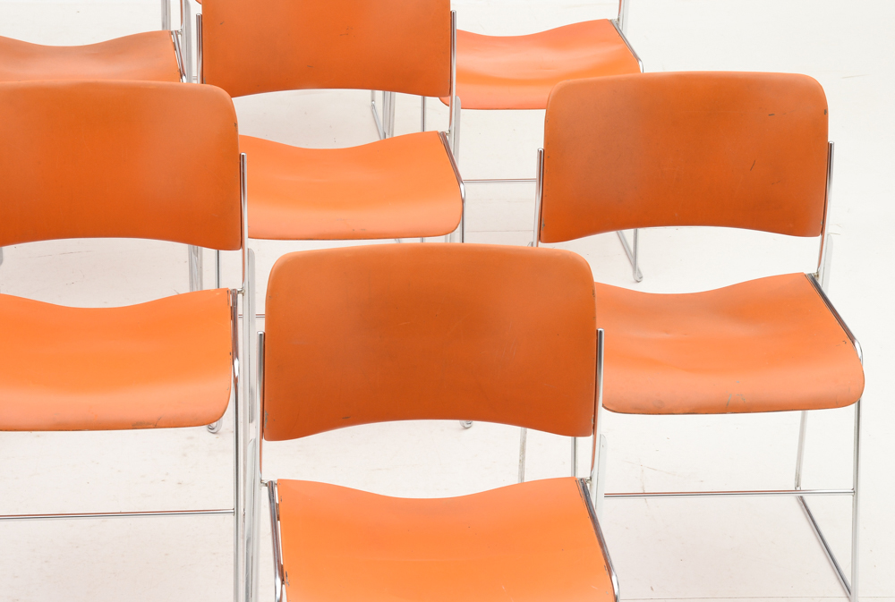 Set of Twelve Stacking "40/4" Chairs